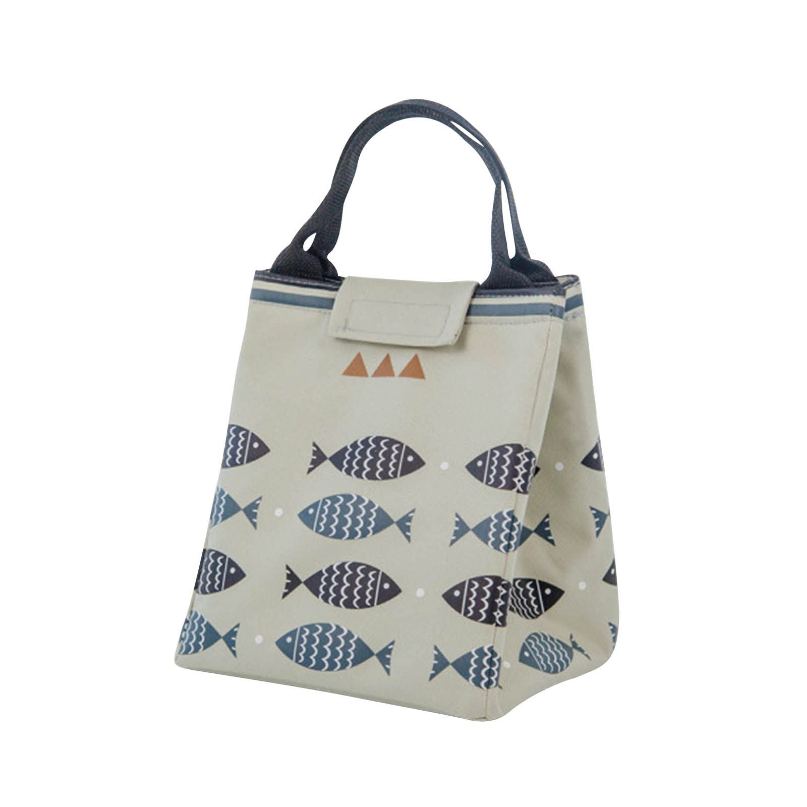 Cute Cartoon Printed Insulated Lunch Bag - Reusable Oxford Fabric Lunch Tote for Women, Men & Kids - Perfect for Work, School, Picnic, Hiking & Outdoor Activities