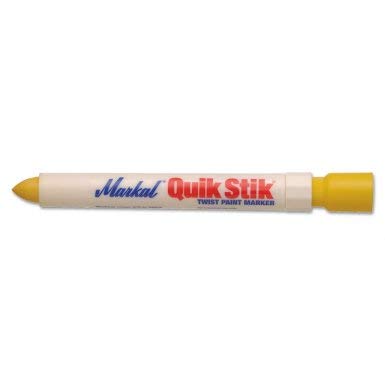 Markal 61050 Quik Stik Industrial Markers - 4 Pack of Permanent Paint Markers for Metal, Wood, Glass - Ideal for Construction, Warehouse Labeling & DIY Projects