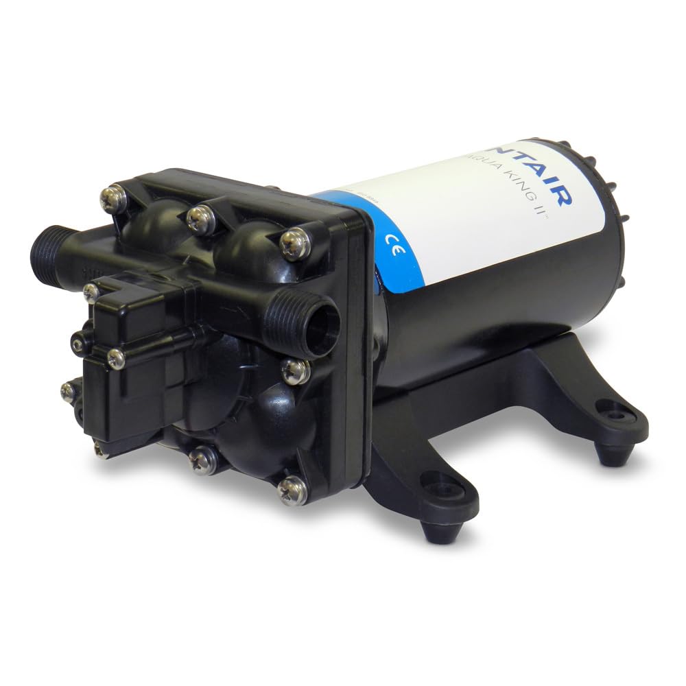 Shurflo by Pentair Aqua King II Supreme 12V Fresh Water Pump - 5.0 GPM, High Flow RV/Marine Water System for Boats, Campers & Off-Grid Living