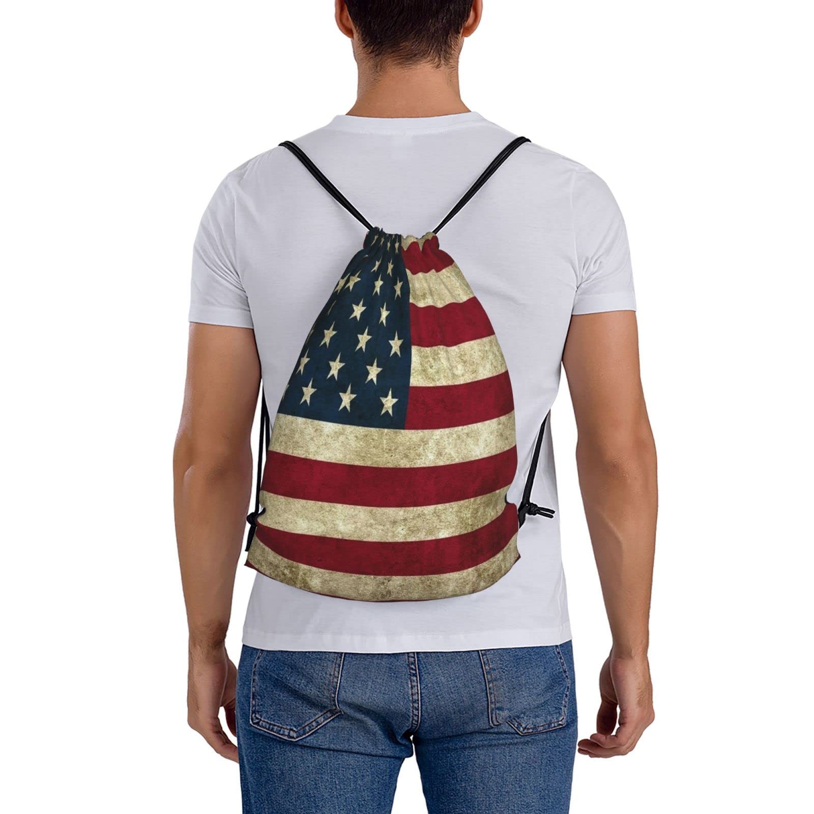 Lightweight Drawstring Backpack - Gym Sack for Sports, Yoga & Travel - Adjustable String Bag for Men & Women - Perfect for Workouts, Shopping & Outdoor Activities