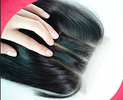 Wholesale 8A 3-Part Frontal Lace Closure with Brazilian Virgin Hair Bundles - 3 Bundles & 4x4 Closure in Natural Color (20