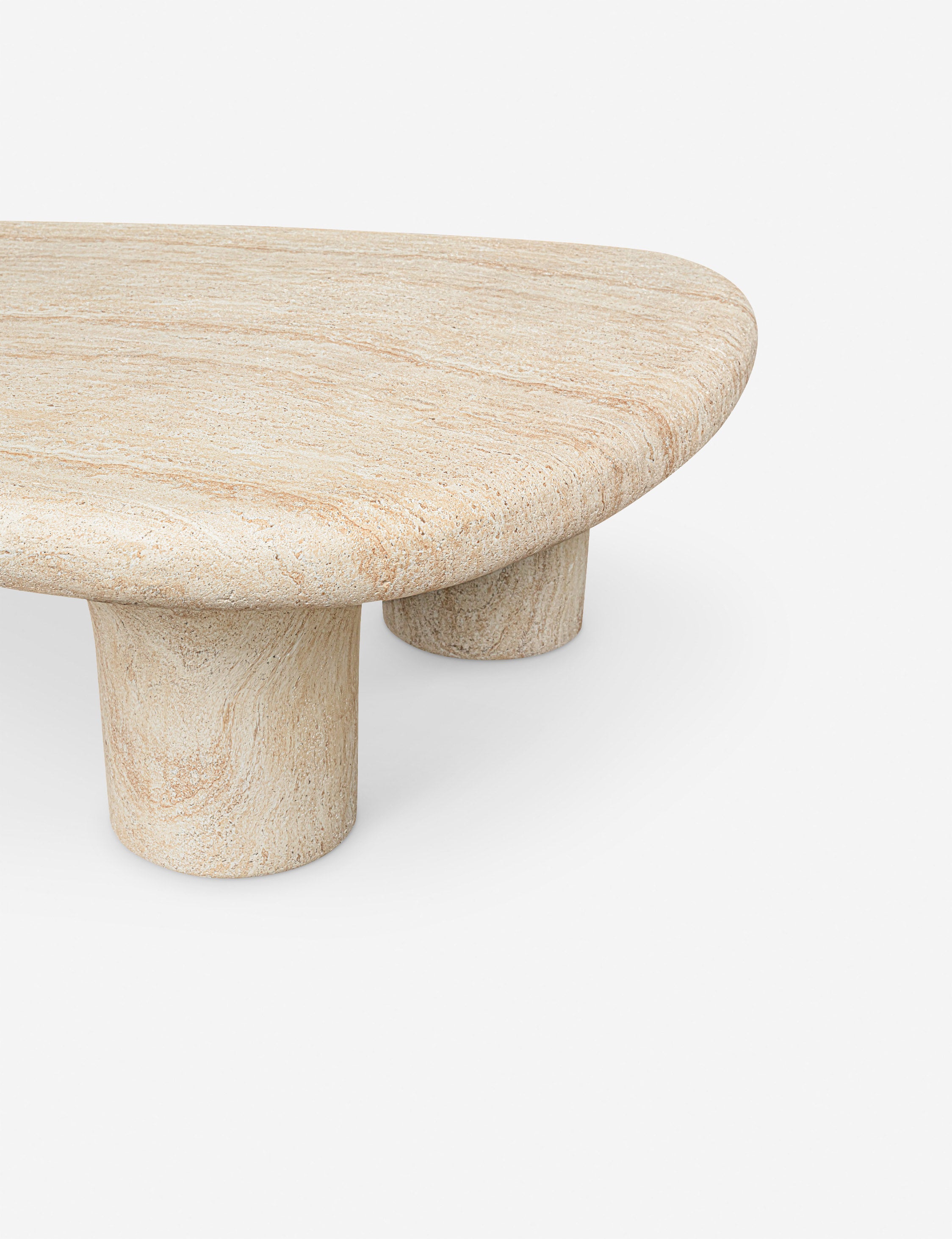 Artesia Modern Indoor Outdoor Coffee Table - Weather Resistant Patio Furniture for Living Room, Garden & Balcony