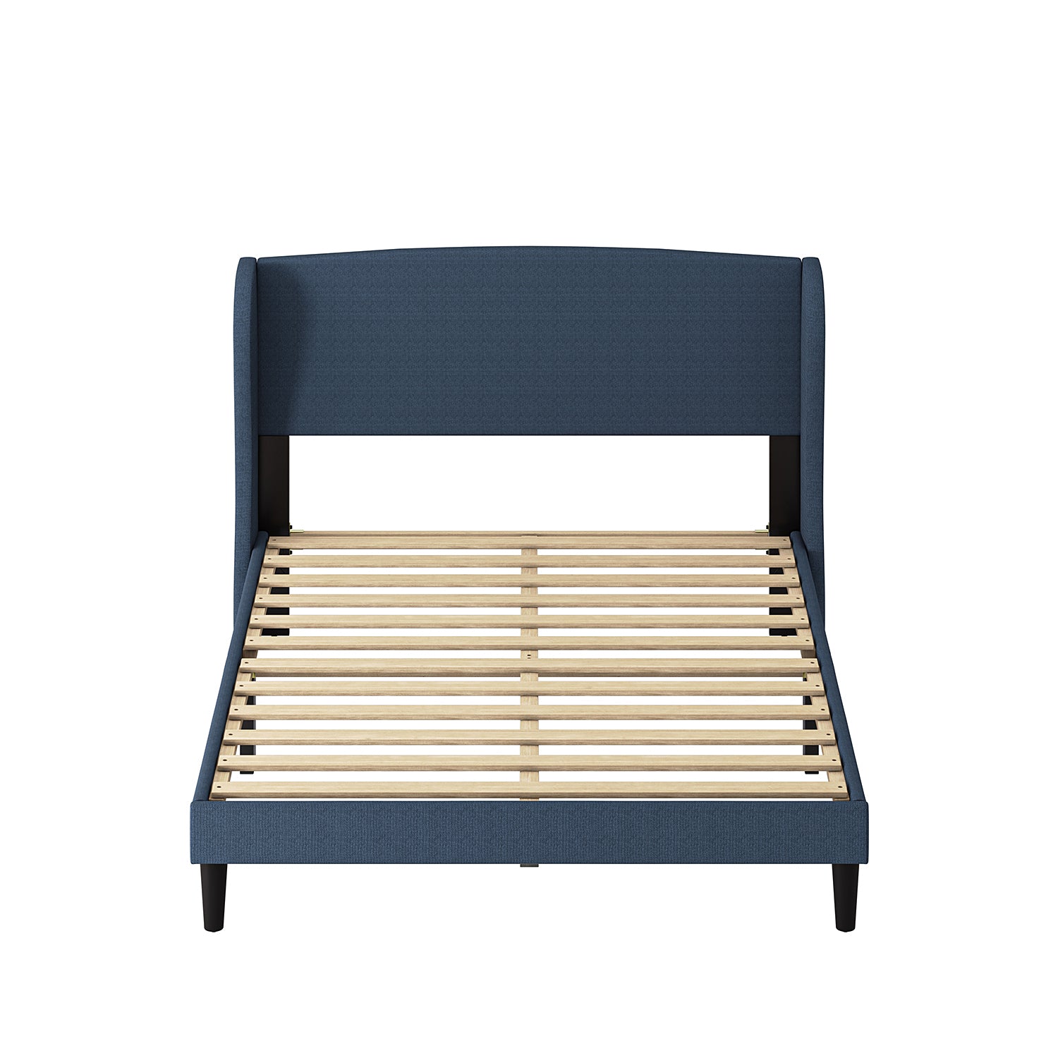 Baotist Upholstered Wingback Platform Bed Frame - Queen Size Modern Bedroom Furniture for Master Bedroom, Guest Room & Apartment