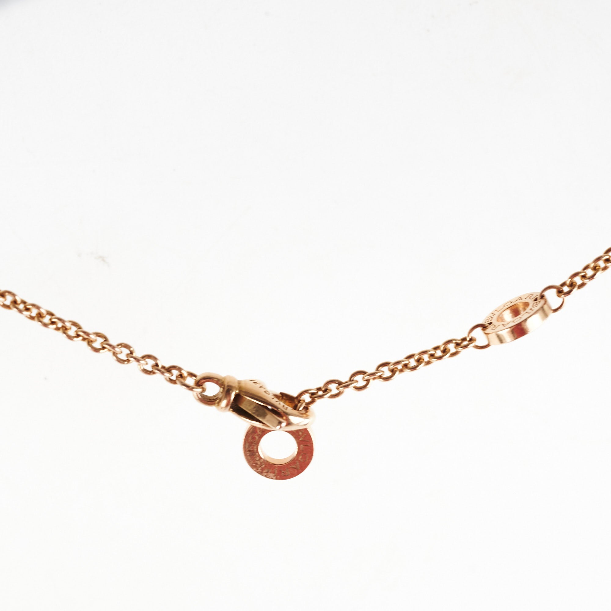 Bvlgari Purple Pink Gemstone Necklace in Rose Gold - Elegant Jewelry for Women, Perfect for Parties, Weddings & Special Occasions