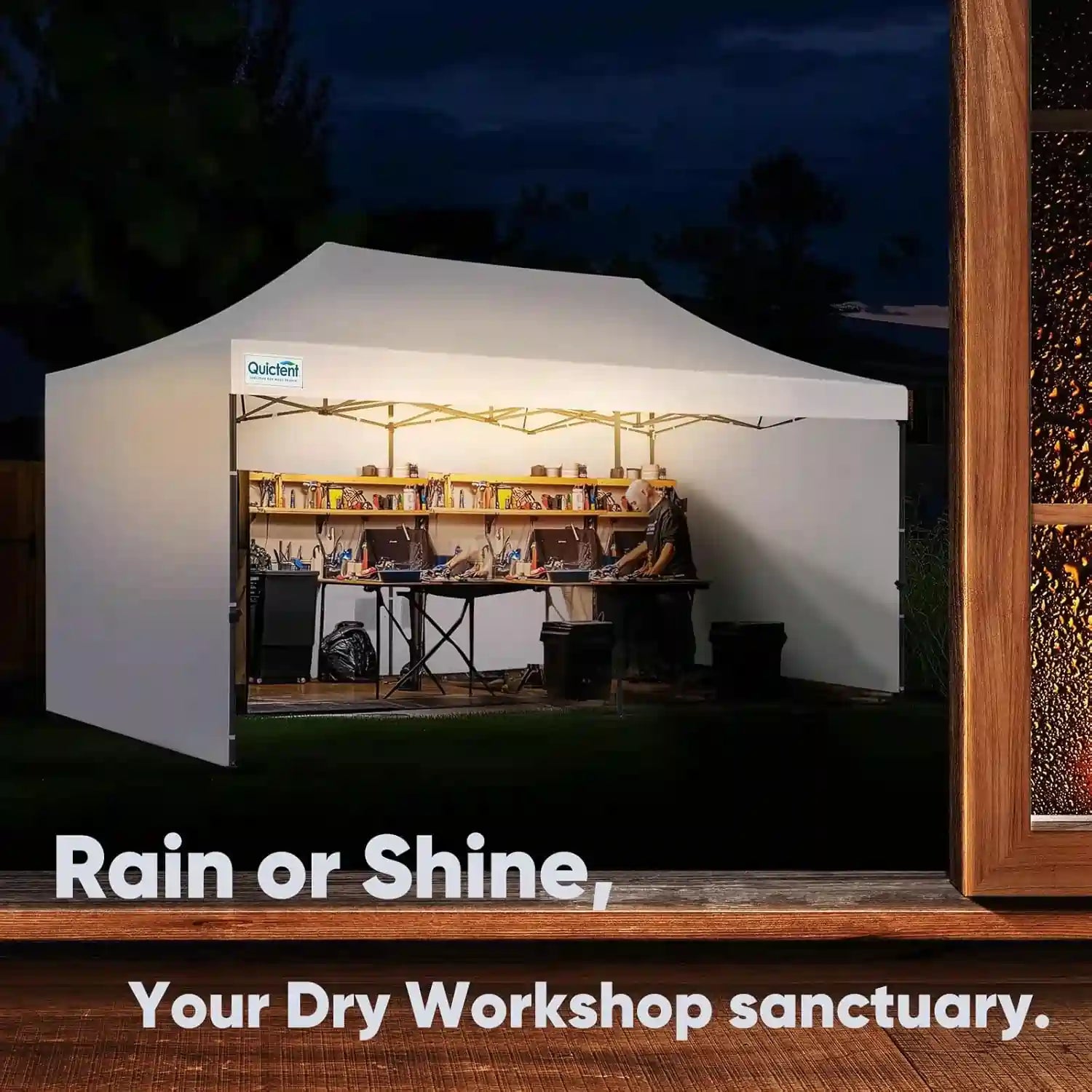 Heavy Duty Commercial Pop Up Canopy Tent - Waterproof Instant Shelter for Outdoor Events, Parties, Markets & Camping