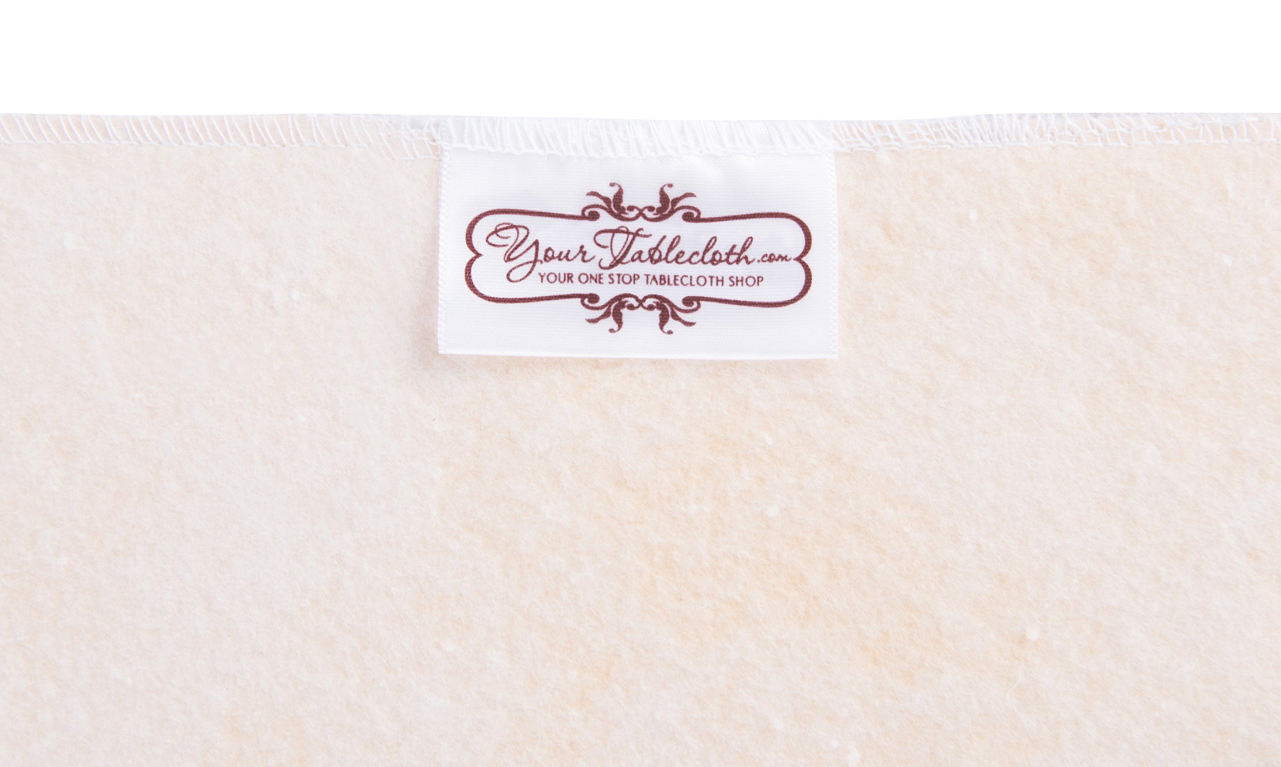 Heavy Duty Flannel Backed Round Vinyl Tablecloth - 6 Gauge Thick Waterproof Table Cover for Indoor & Outdoor Use, Easy Clean 60 Inch White - Perfect for Parties, Picnics, BBQs and Dining Events