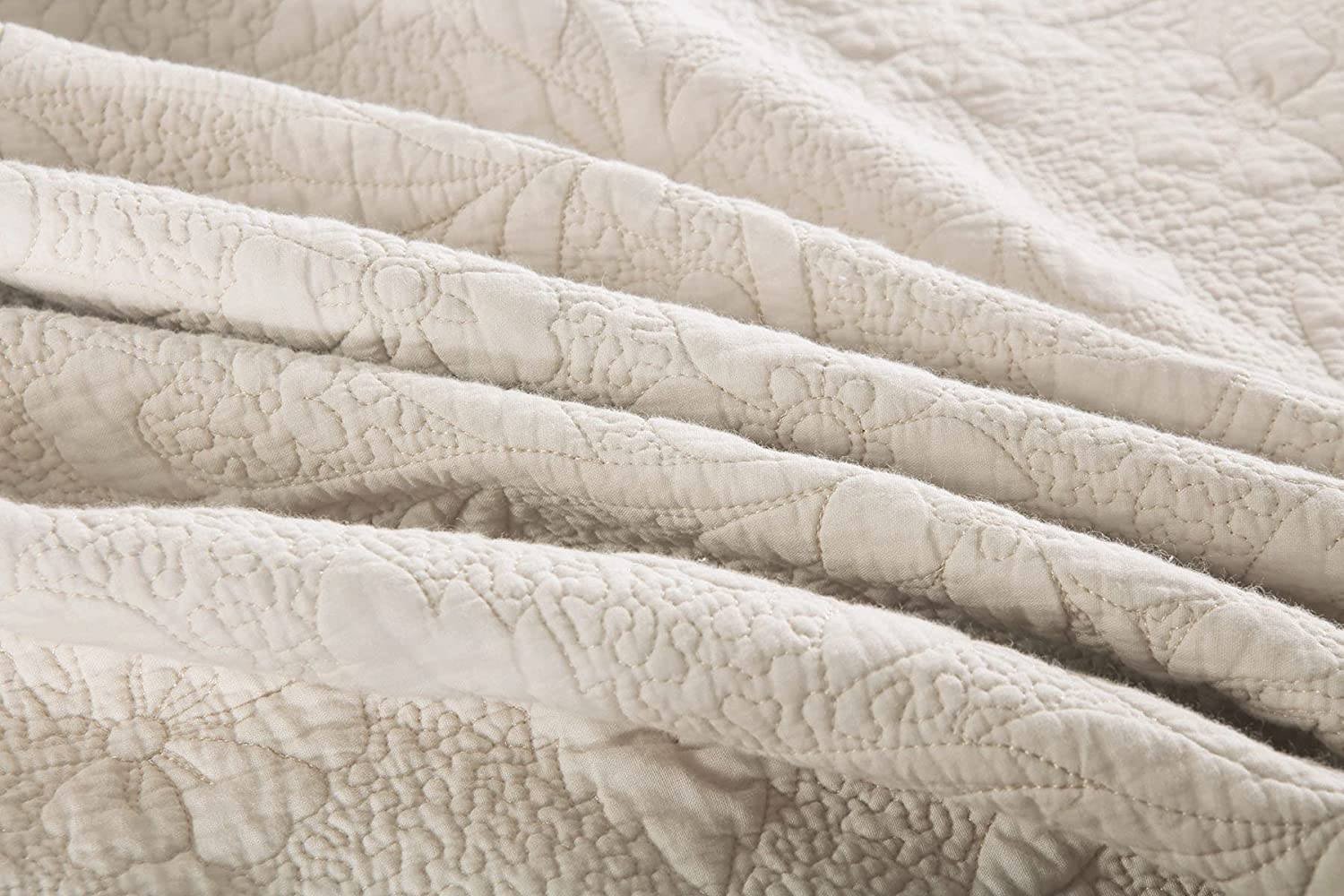 Brandream 6PC King Cotton Quilt Set - Farmhouse Bedding for Cozy Comfort