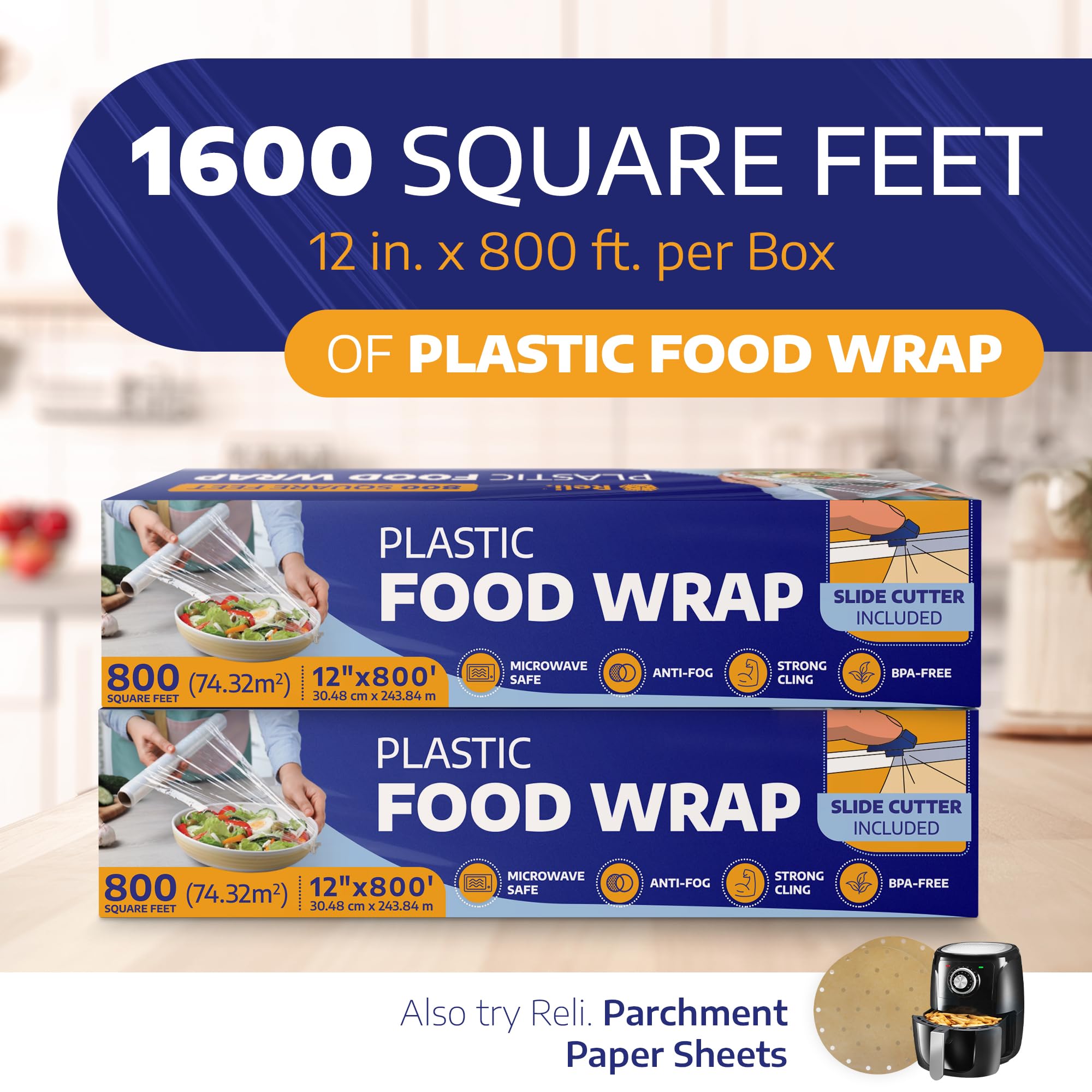 Premium Plastic Food Wrap - 12
