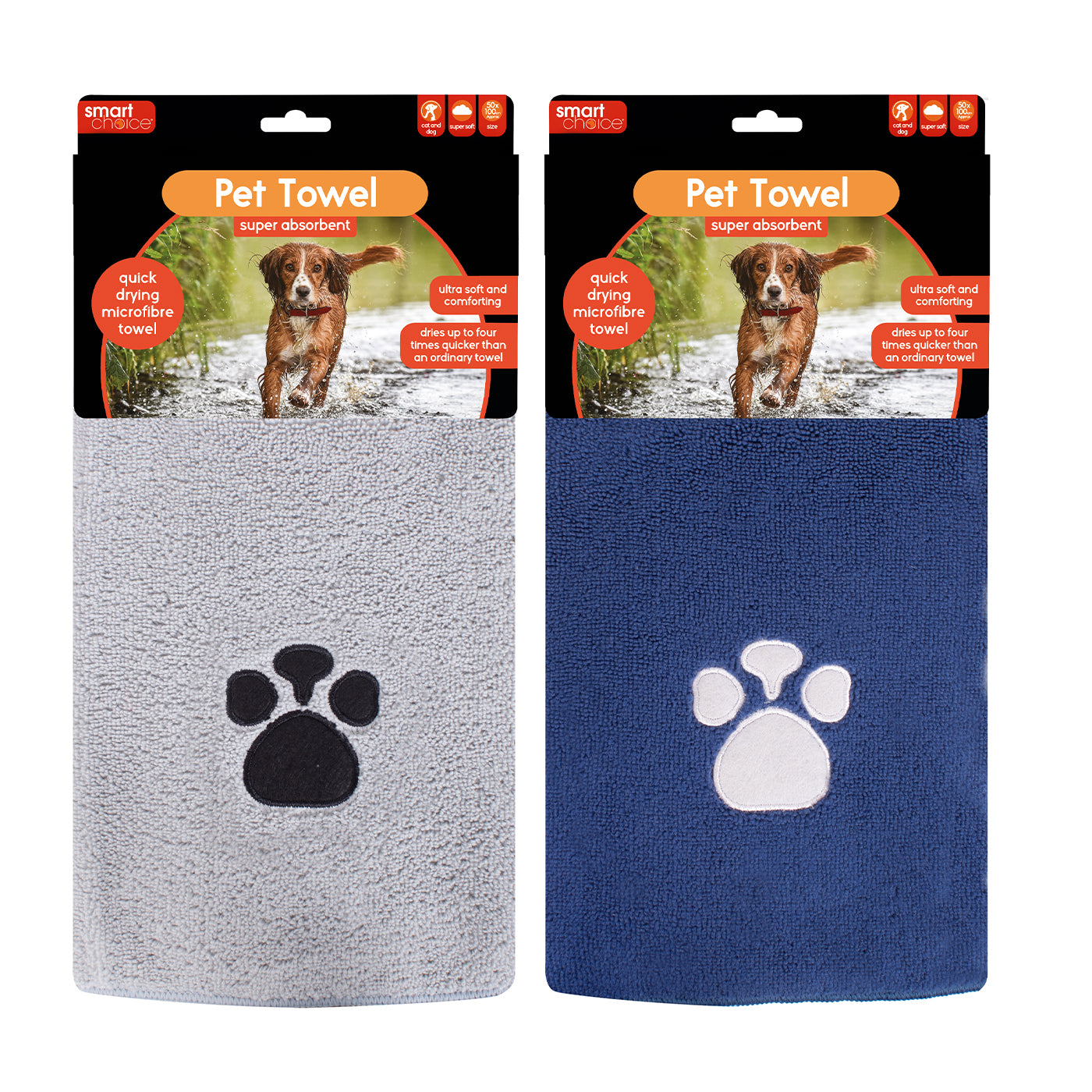 Premium Microfiber Pet Drying Towel - Super Absorbent, Quick Dry Dog & Cat Grooming Towel for Bathing, Swimming & After Rain - Soft & Gentle for All Pets