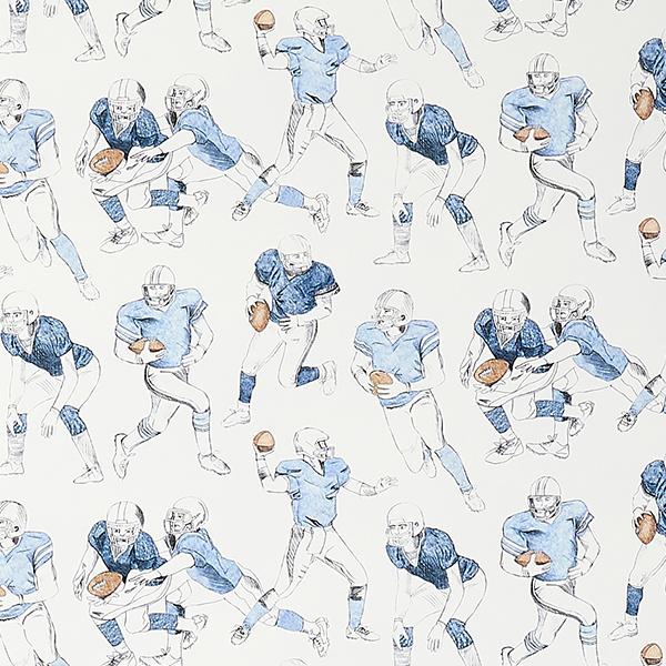 Game Day Wallpaper Swatch - Premium Decorative Wallpaper for Sports Fans & Game Room Decor - Perfect for Bedrooms, Living Rooms & Man Caves