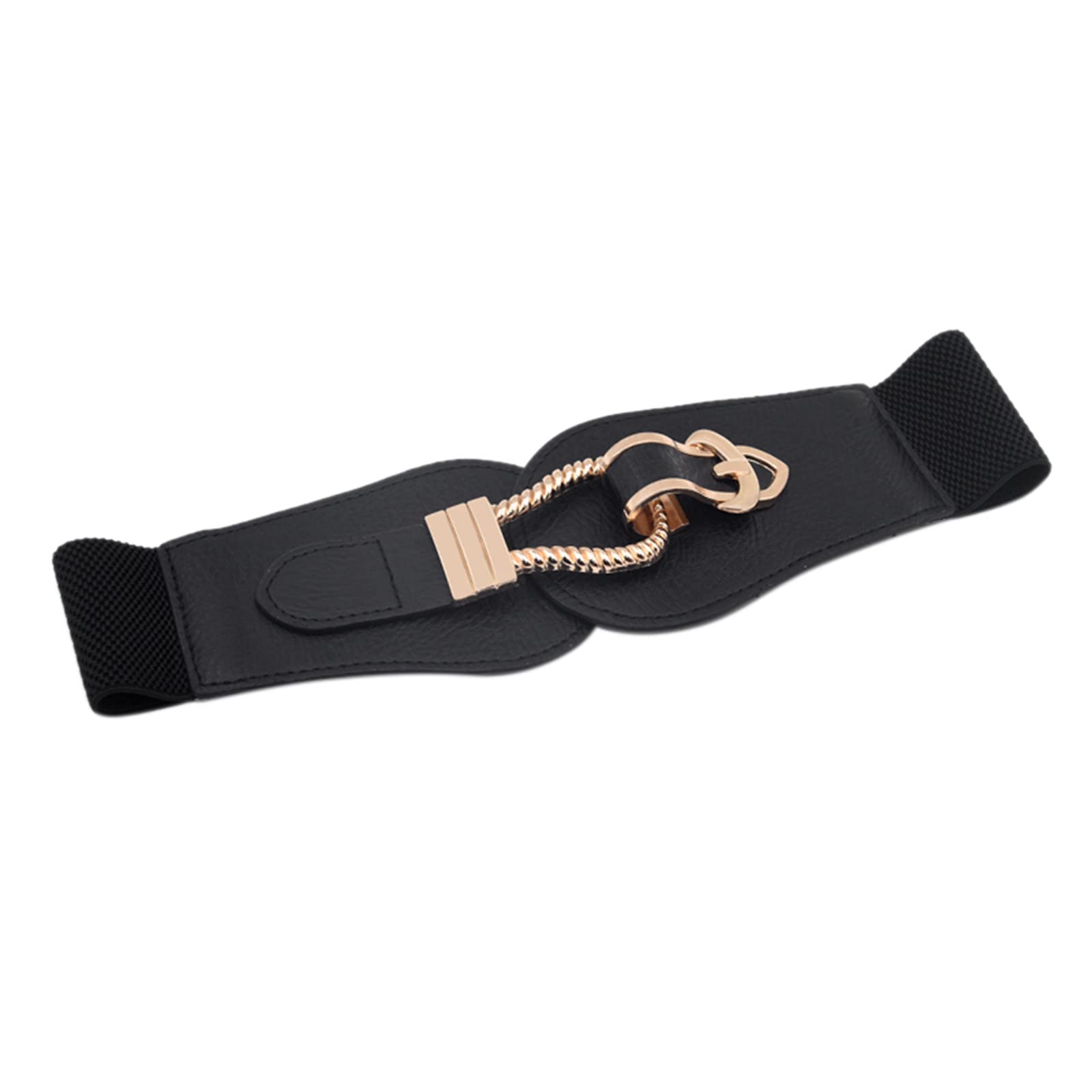 Women's Wide Leather Corset Belt - Punk Style Elastic Waistband for Dresses | Perfect for Daily Wear, Gothic Fashion & Vintage Outfits (Model M320)