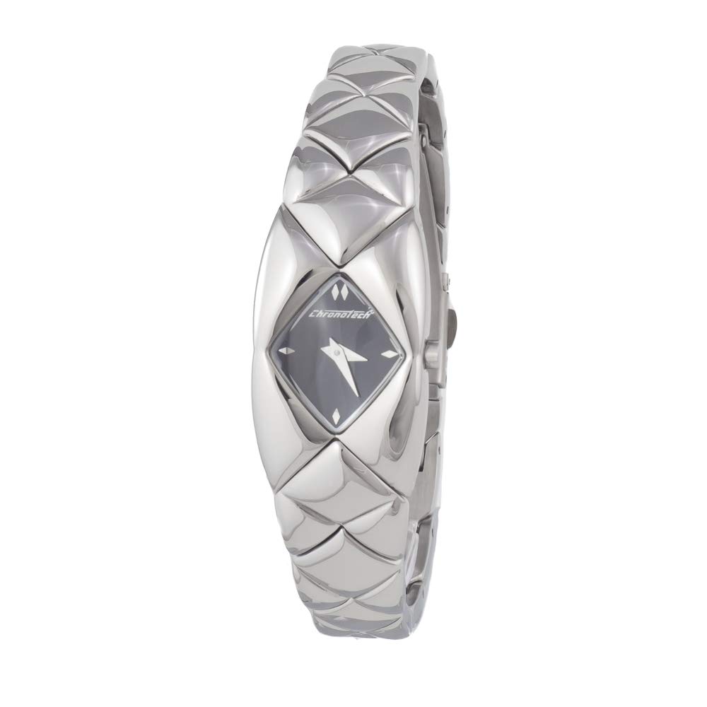 Chronotech Women's Analog Quartz Watch with Stainless Steel Band - Elegant Silver-Tone CT7345L-03M for Business, Casual & Special Occasions