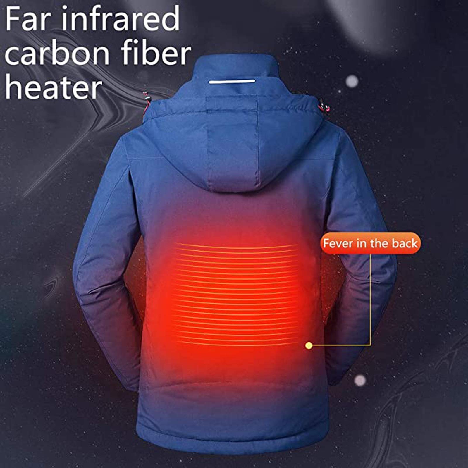 CRMY Women's Slim Fit Heated Jacket with Detachable Hood - Winter Thermal Clothing for Outdoor Activities, Skiing & Cold Weather Commuting