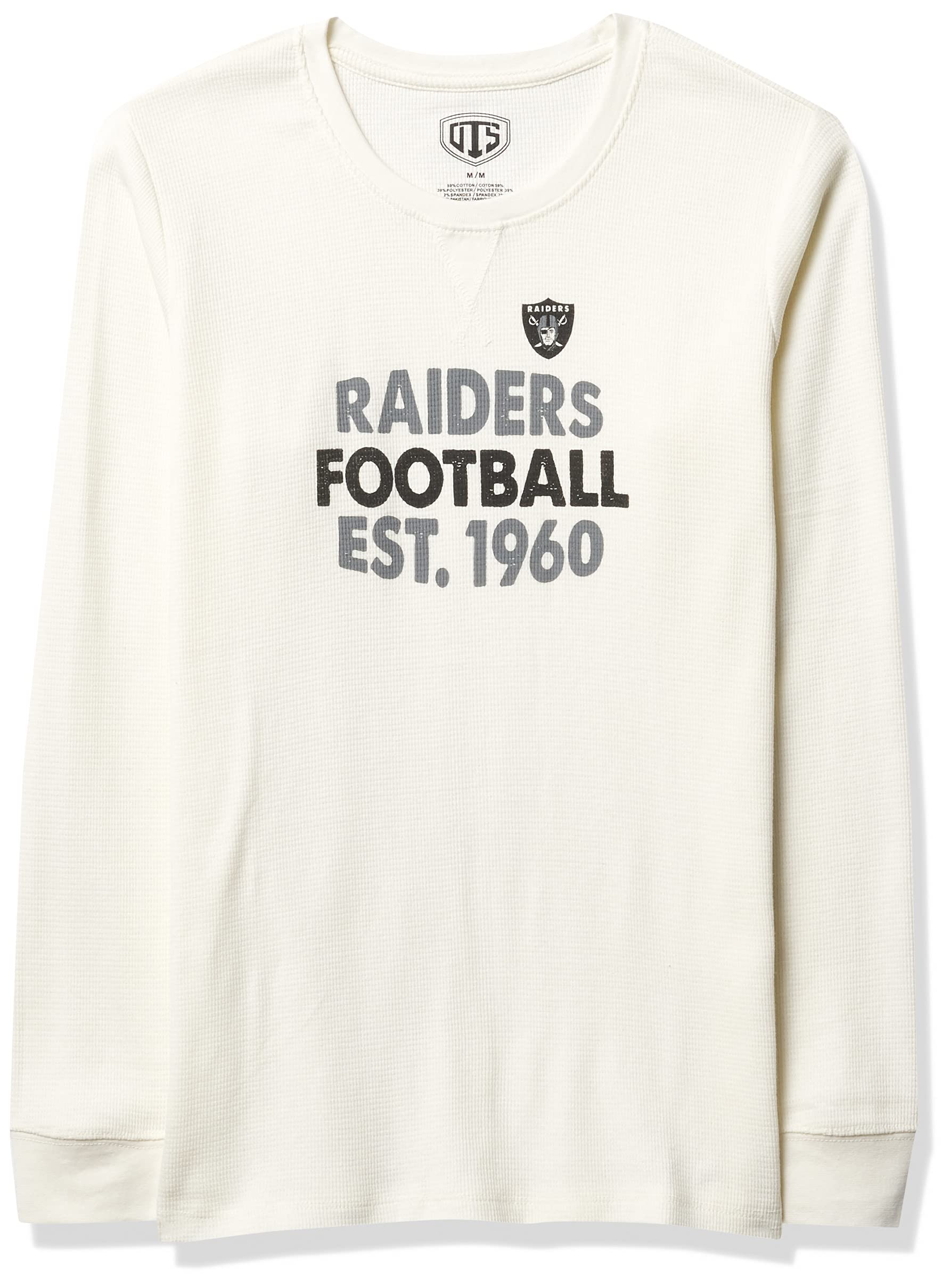 NFL Women's Long Sleeve Waffle Knit T-Shirt - Comfortable Casual Football Jersey for Game Day & Everyday Wear