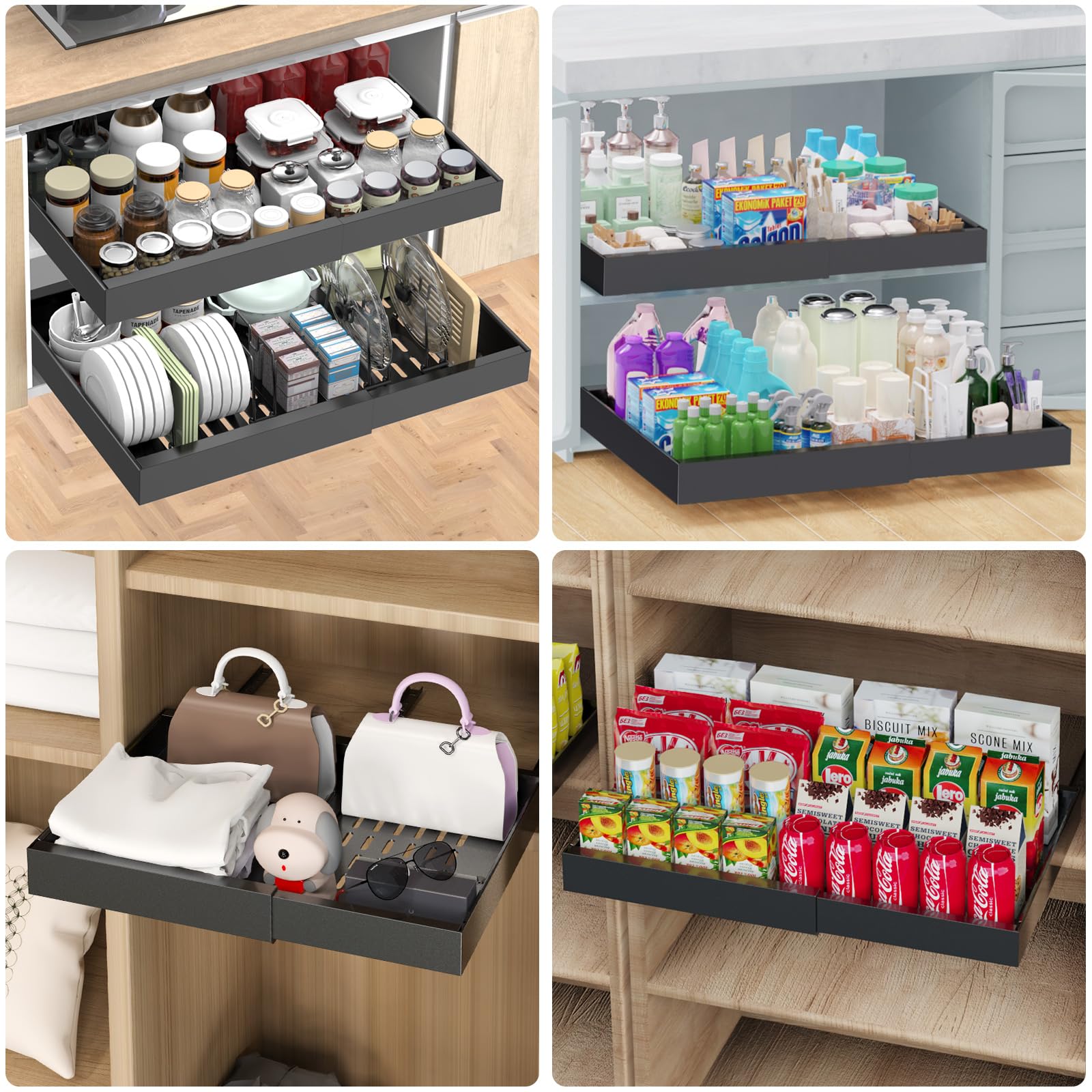 Expandable Pull Out Cabinet Organizer (12