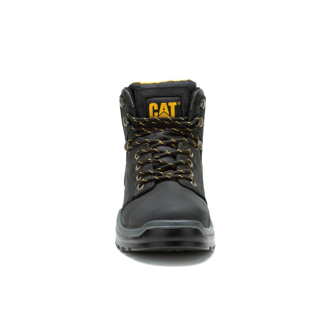 Striver Steel Toe Work Boots for Men - Black Safety Shoes for Construction, Warehouse & Outdoor Work | OSHA Compliant, Slip Resistant & Durable