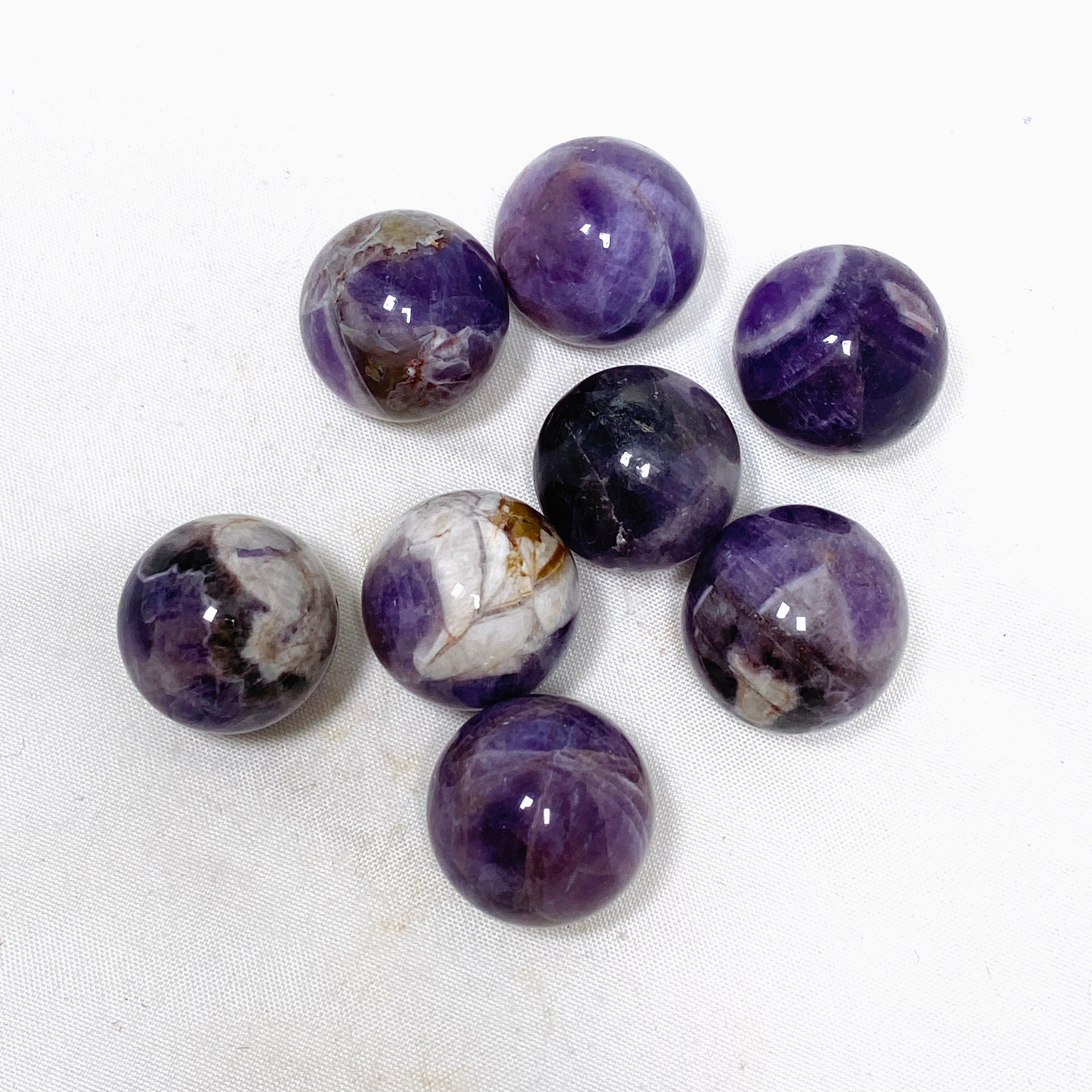 20mm-30mm Mini Spheres Assorted Gemstone Beads for Jewelry Making, DIY Crafts, and Home Decor - Natural Healing Stones for Meditation & Gifts