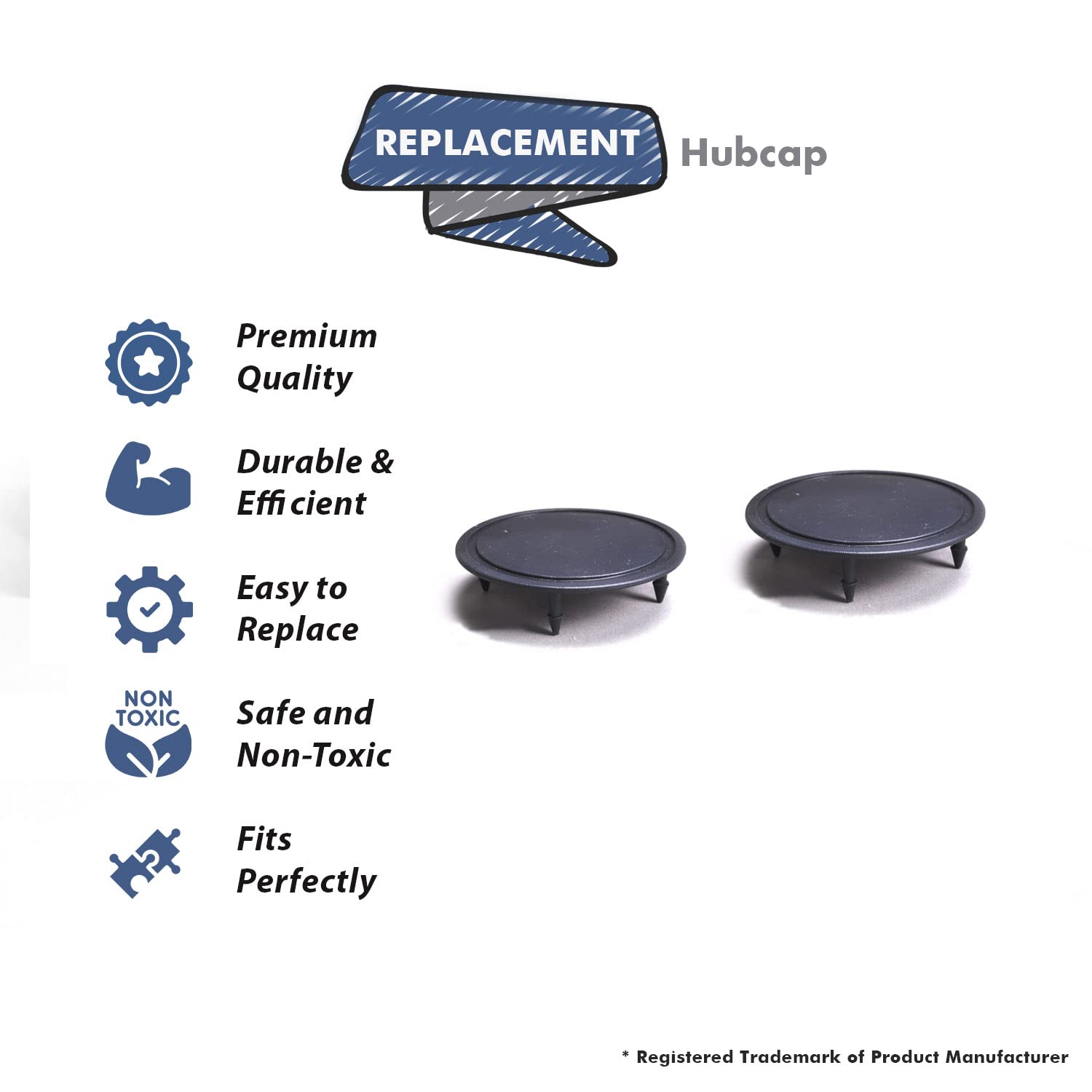 Kirby Vacuum Cleaner Front Wheel Caps 2Pk - Replacement Part 131893S for Home Cleaning