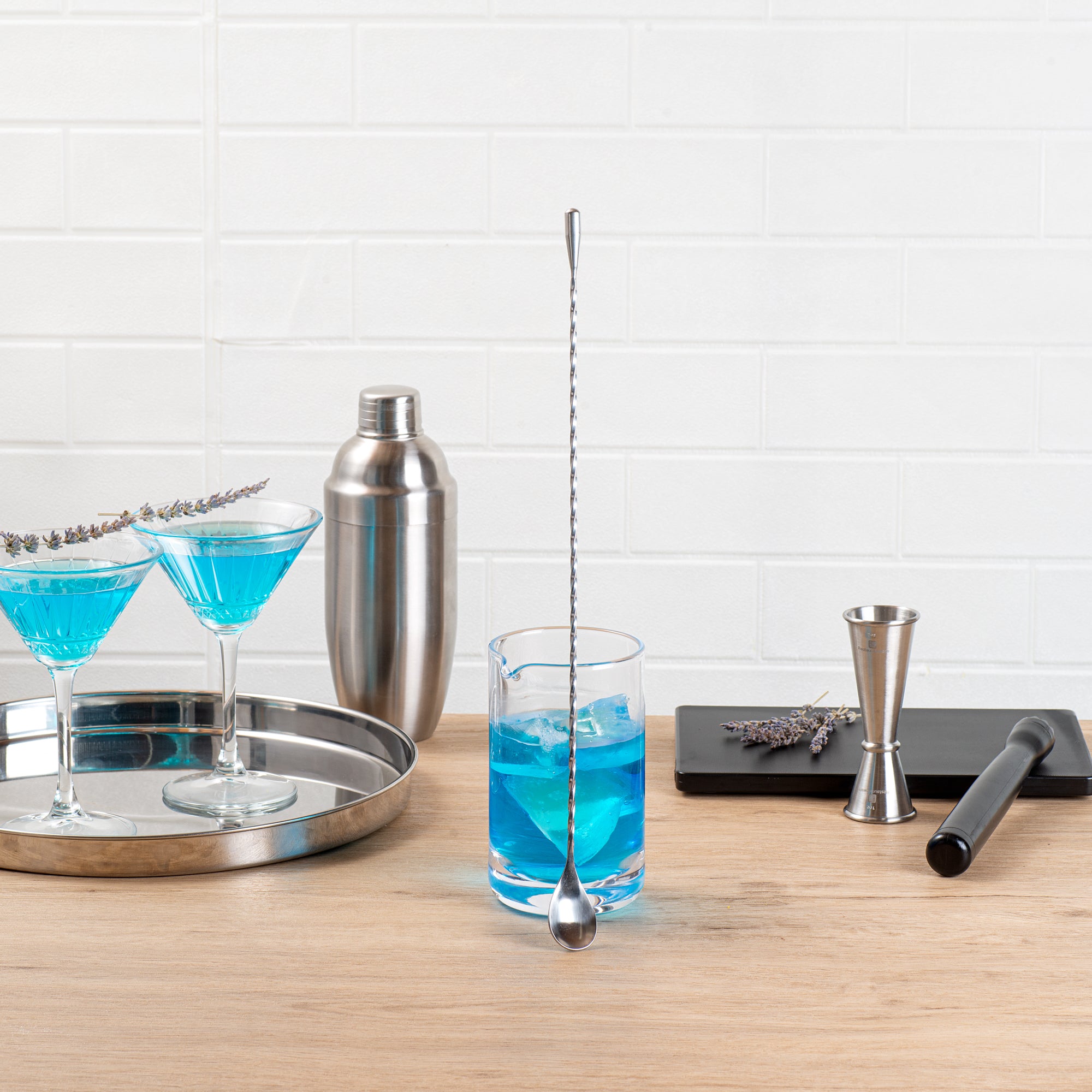 Premium Bar Lux Stainless Steel Belicoso Bar Spoon - 16