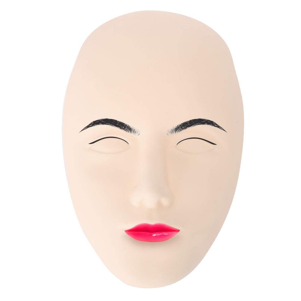 Professional Mannequin Head for Eyelash & Eyebrow Training - Realistic Practice Model for Makeup & Lash Extension Kits (#02) - Perfect for Beauty School Students & Salon Professionals