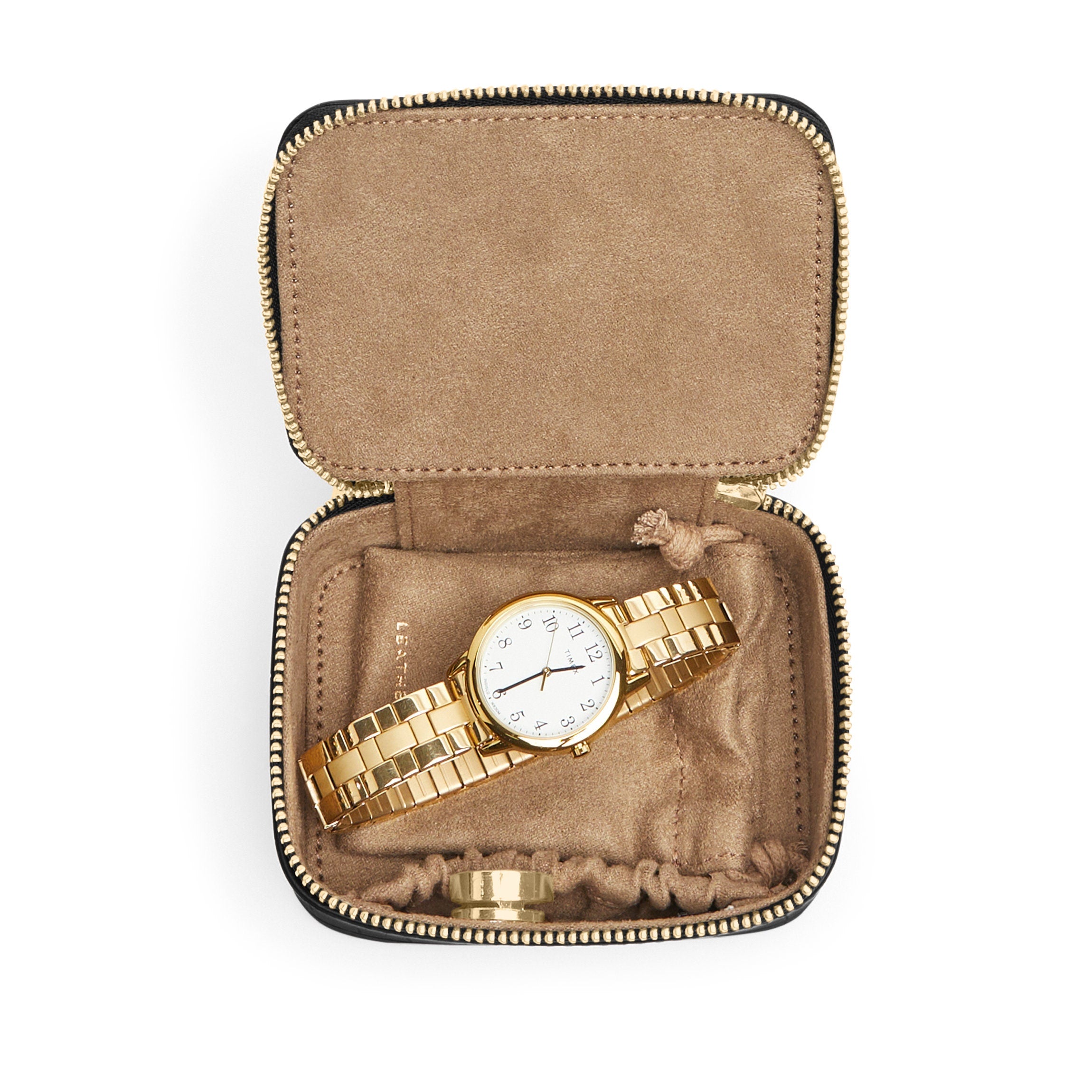 Premium Black Crocodile Leather Travel Watch Box - Luxury Storage Case for Men & Women - Perfect for Business Trips, Vacations & Watch Collectors