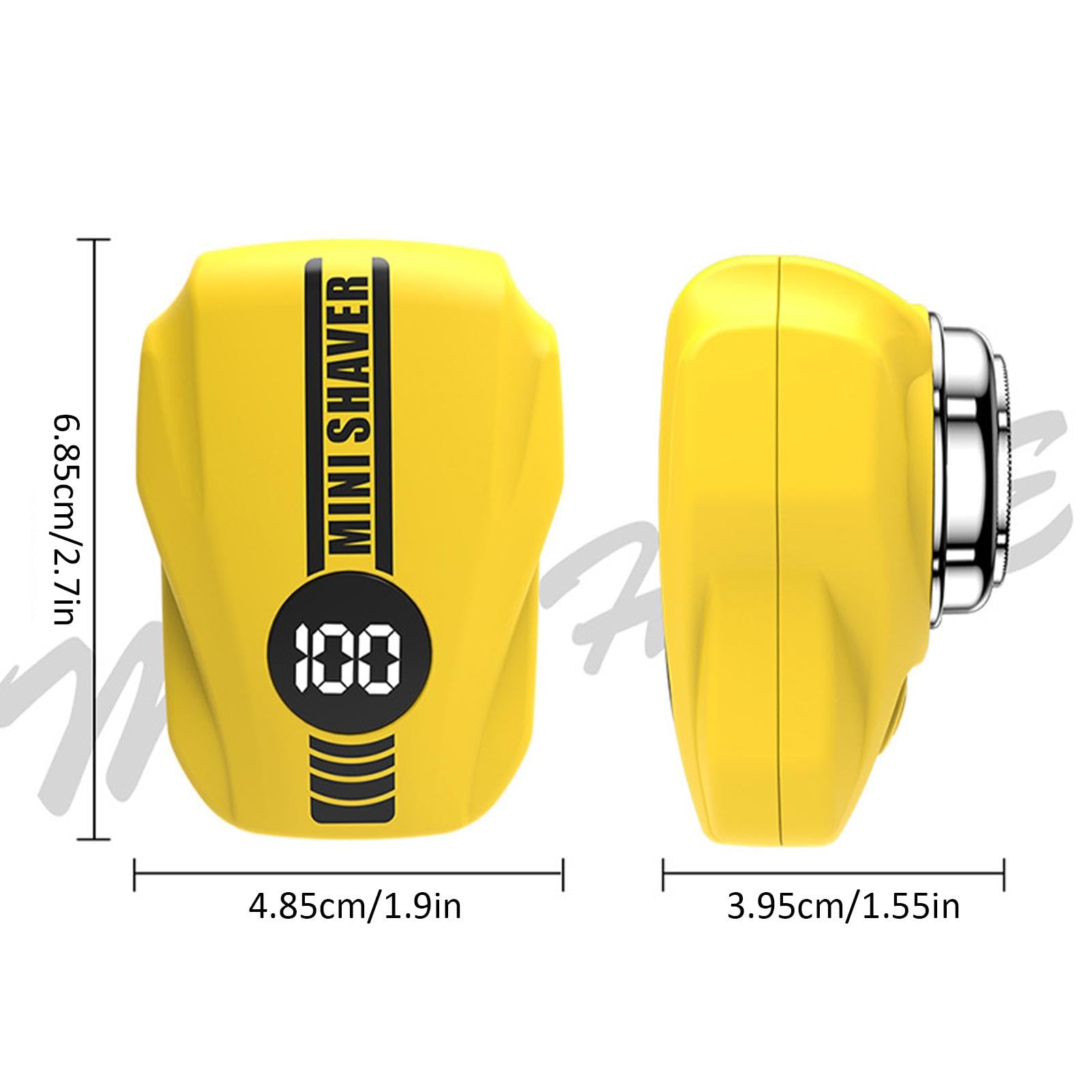 Portable Electric Shaver for Men - Mini Travel Shaver with Racing Car Design - Compact & Lightweight for Home, Office & Travel - Perfect for Business Trips, Gym & Daily Grooming