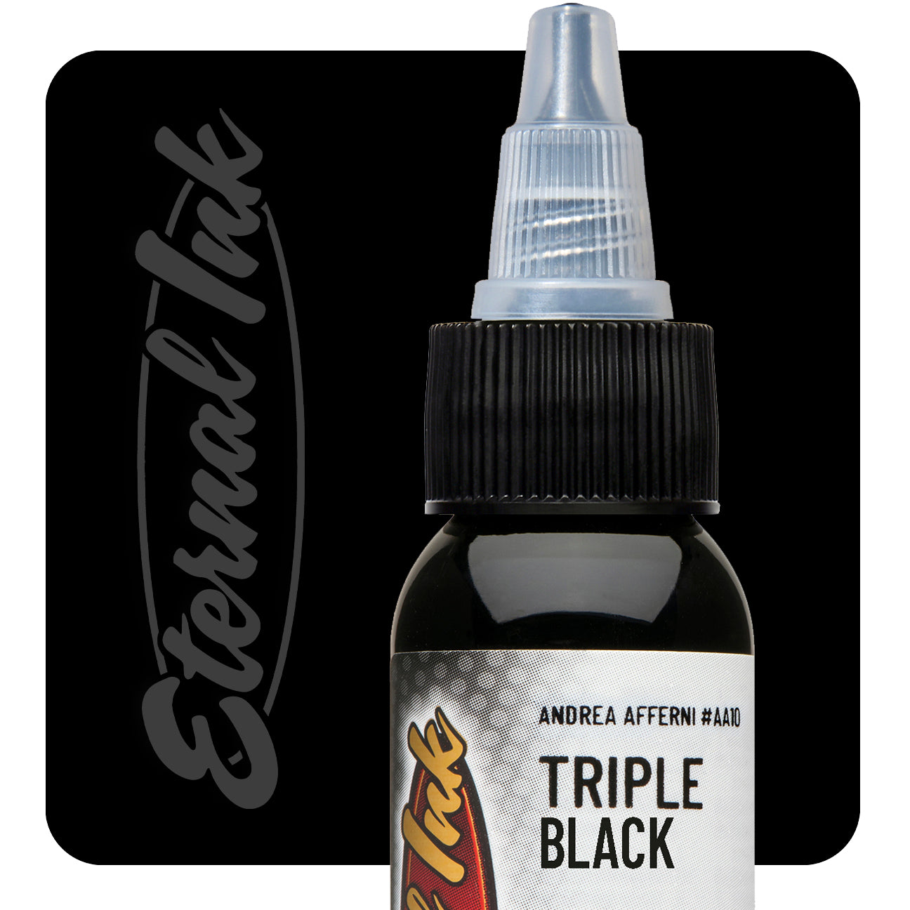 Eternal Andrea Afferni Triple Black Ink 1oz - Premium Calligraphy Ink for Fountain Pens, Dip Pens & Art Projects - Perfect for Lettering, Drawing & Professional Use