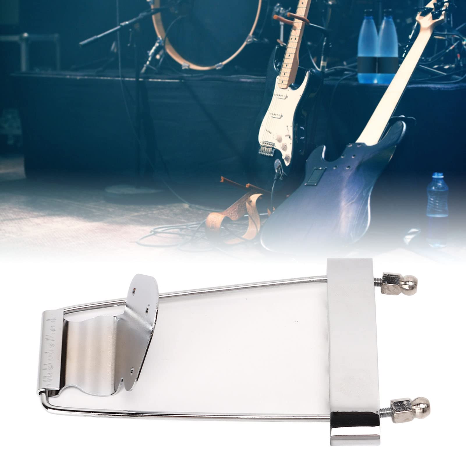 Premium Guitar Trapeze Tailpiece - High Hardness Metal Replacement Part for Electric Guitar | Easy Installation | Perfect for Rock, Blues & Studio Performances