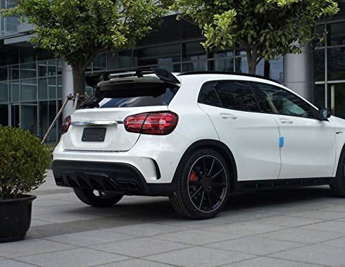 Black Rear Bumper Spoiler Air Vent Outlet Trim Cover for Mercedes-Benz GLA X156 GLA45 AMG (2013-2018) - Enhance Style & Aerodynamics for Luxury SUV Driving