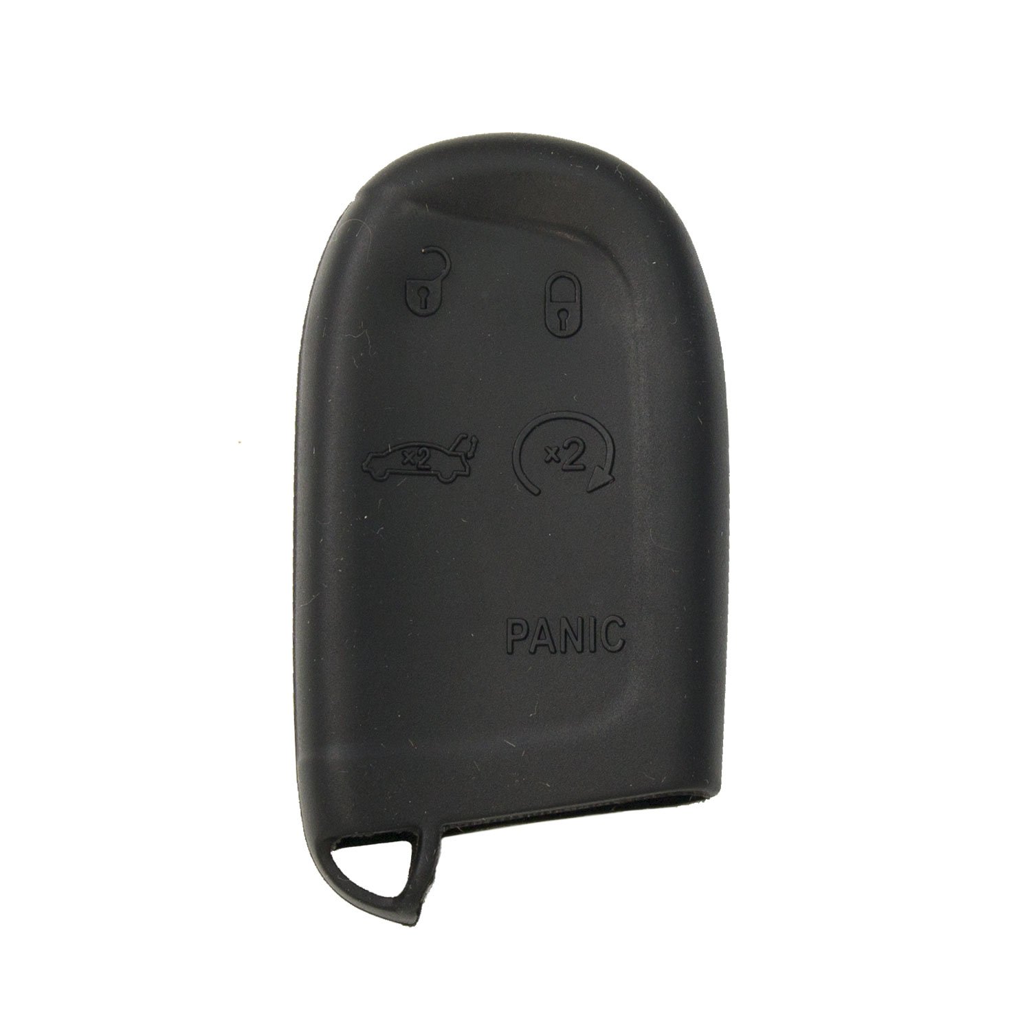 Premium Silicone Protective Cover for Dodge Chrysler Jeep Proximity Smart Key Fob - Durable Black Case | Perfect for Keyless Entry, Anti-Scratch & Daily Protection