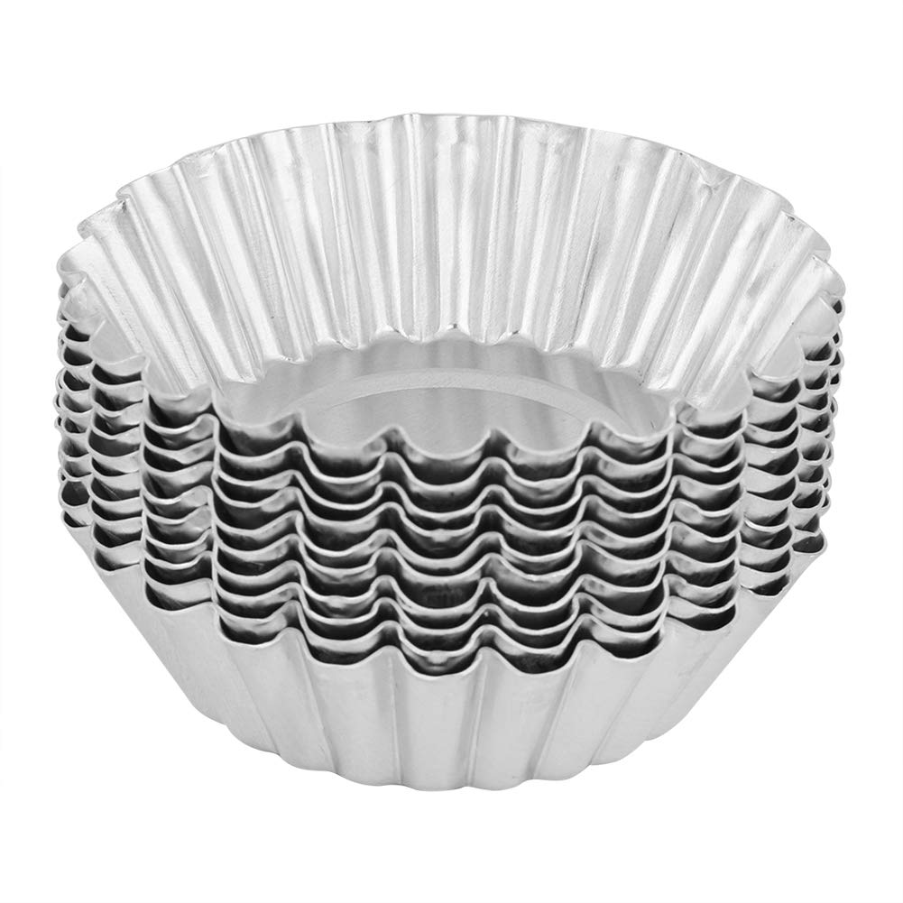 Greensen 10-Pack Reusable Cupcake Molds - Premium Foil Baking Trays for Muffins, Cakes & Puddings | Eco-Friendly Kitchen Baking Tools for Parties, BBQs, Picnics & Home Baking