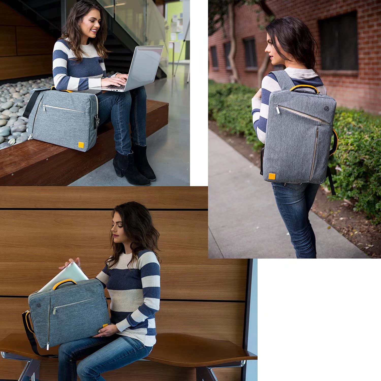 Universal Hybrid Laptop Messenger Bag Briefcase Computer Handbag for Work, Travel, and Everyday Use