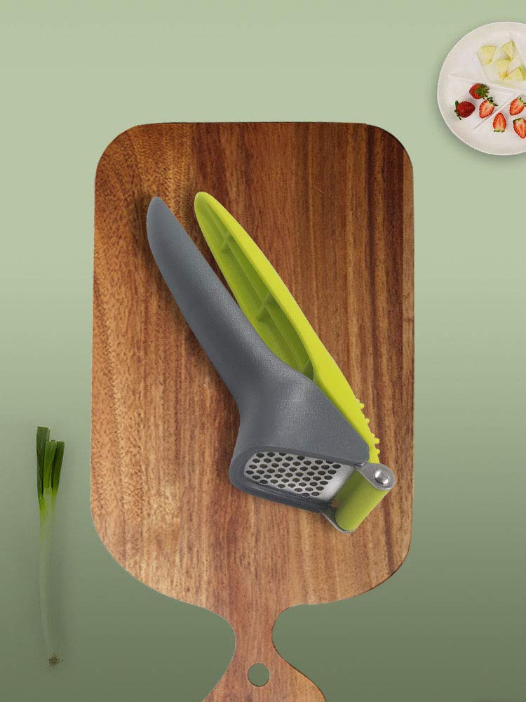 WOIWO Stainless Steel Garlic Press - Manual Kitchen Gadget for Easy Garlic Puree - Durable & Simple Household Garlic Crusher - Perfect for Cooking, Baking, and Meal Prep