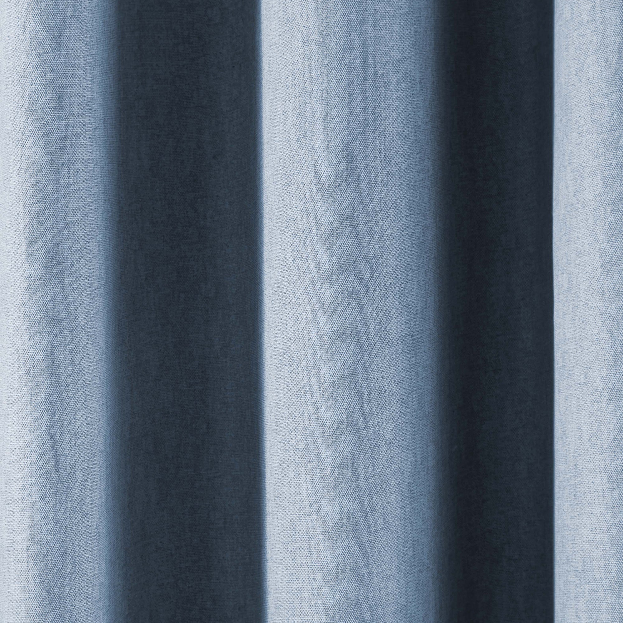 Fusion Sorbonne Eyelet Curtains Blue - Blackout Curtains for Bedroom & Living Room - Thermal Insulated Window Drapes for Home Decor