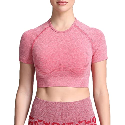 B Bright Red Marl (Crop Tops)