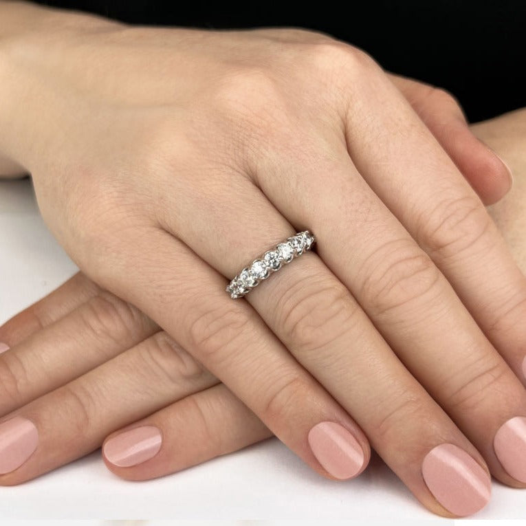 1.08 Carat Round Diamond Wedding Band Ring for Women - Elegant Bridal Jewelry for Engagement, Anniversary & Special Occasions