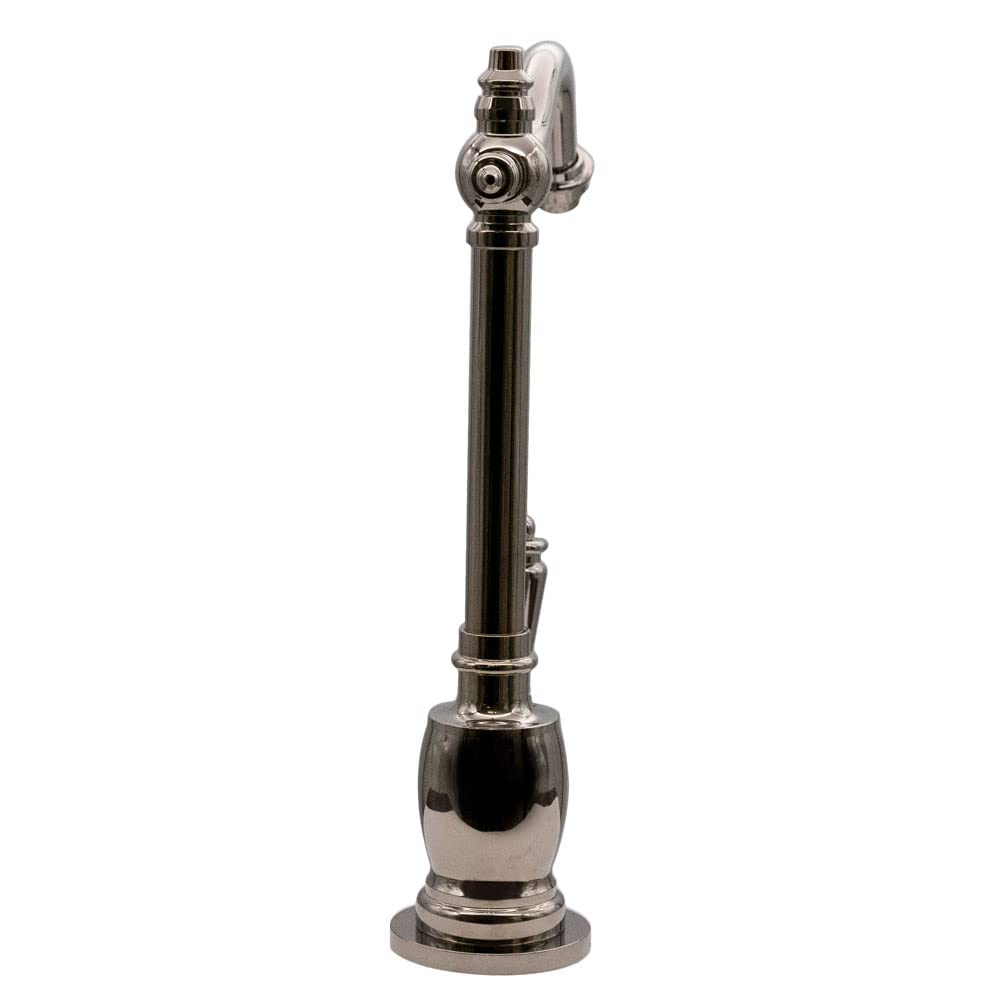 Westbrass D2035-NL-05 9 Inch Victorian Style Single Lever Cold Water Dispenser Faucet in Polished Nickel Finish - Perfect for Kitchen Sink, Bar, or Office Water Cooler Installation