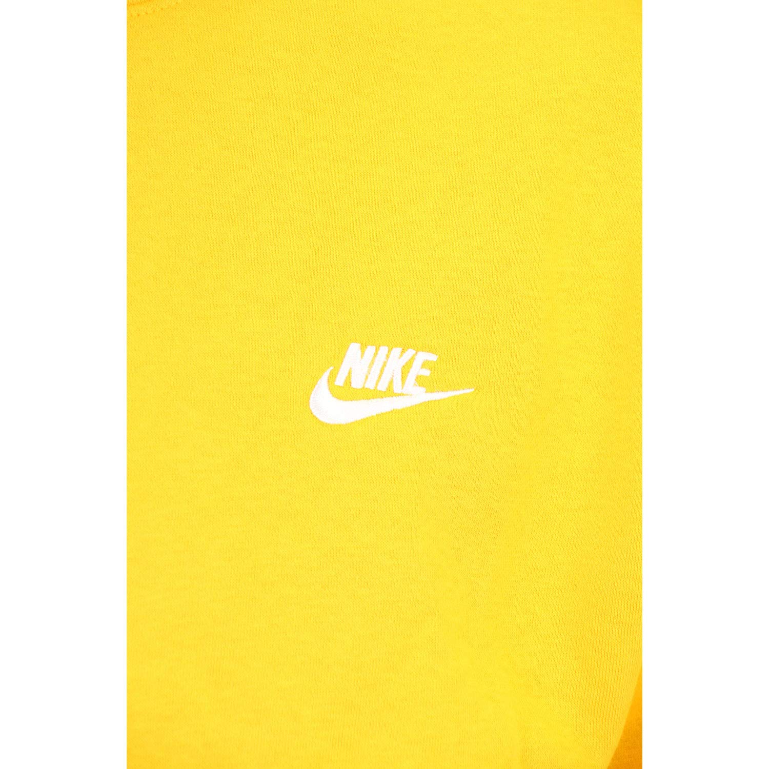 Nike Sportswear Club Fleece Crew Sweatshirt for Men & Women - BV2662-739 University Gold/White - Cozy Casual Pullover for Gym, Running, Streetwear & Everyday Comfort