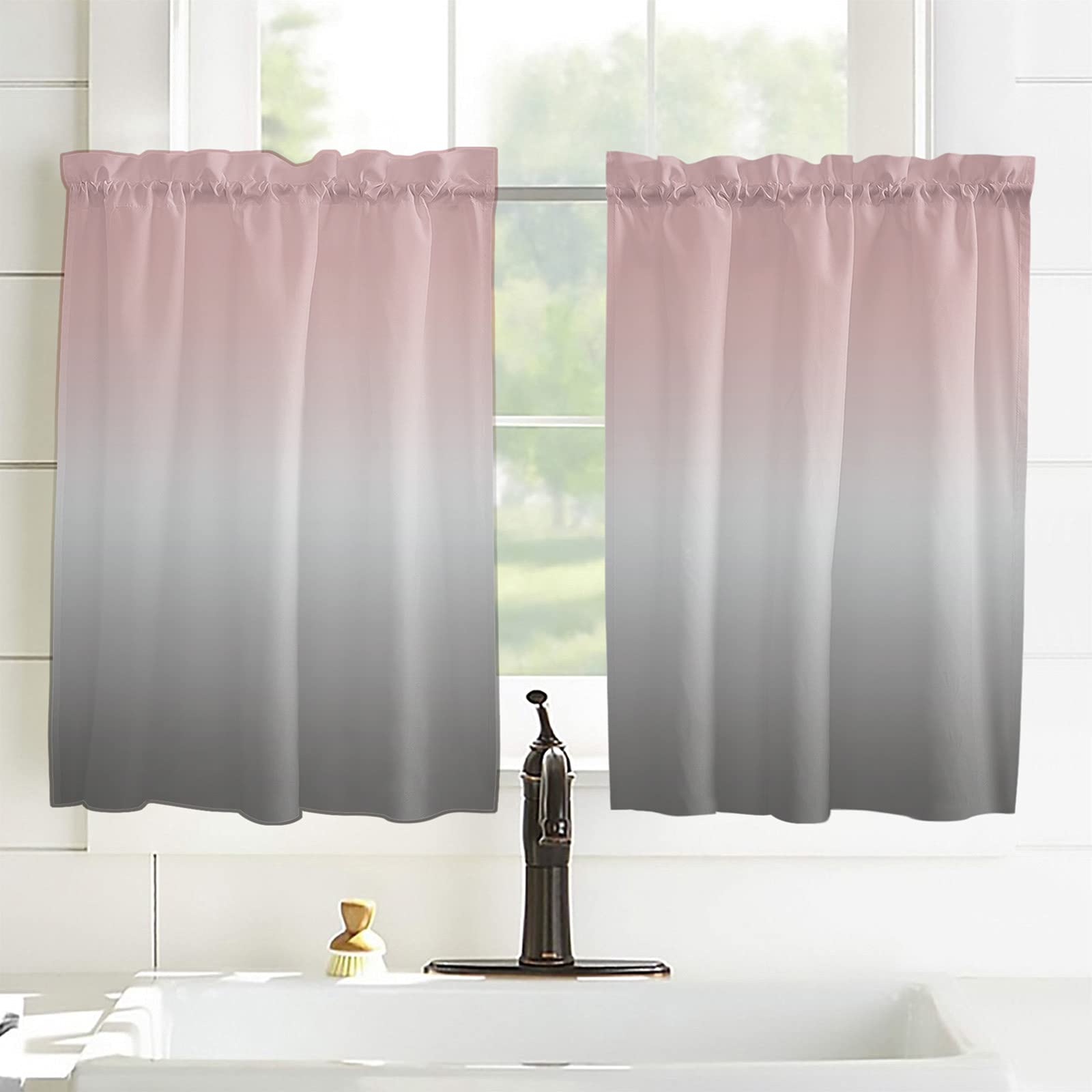 Ombre Kitchen Curtains 45
