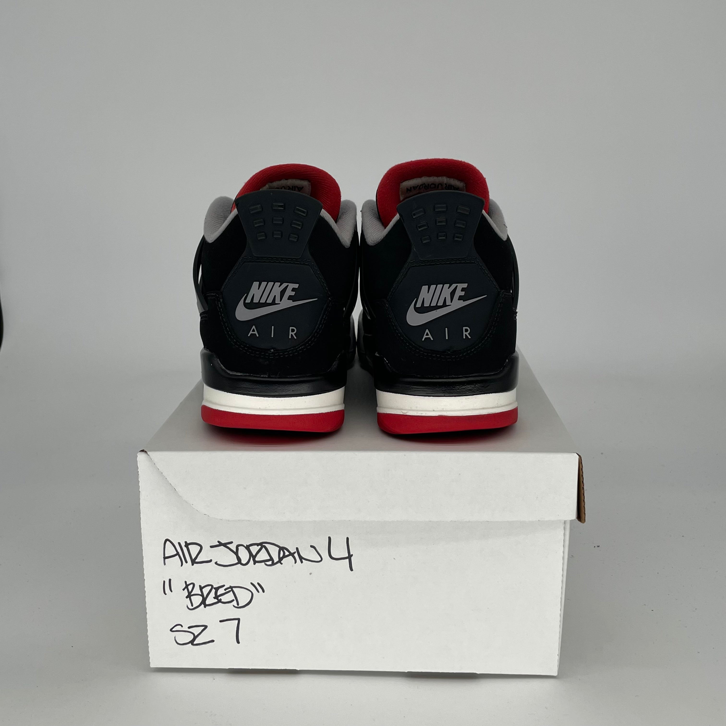 Original Title: AIR JORDAN 4 BRED SIZE 7/8.5W 408452 060   Optimized Title: **Air Jordan 4 Retro 'Bred' Black/Red Men's & Women's Basketball Shoes Size 7 & 8.5W (Style: 408452-060) – Perfect for Streetwear & Sneaker Collectors**