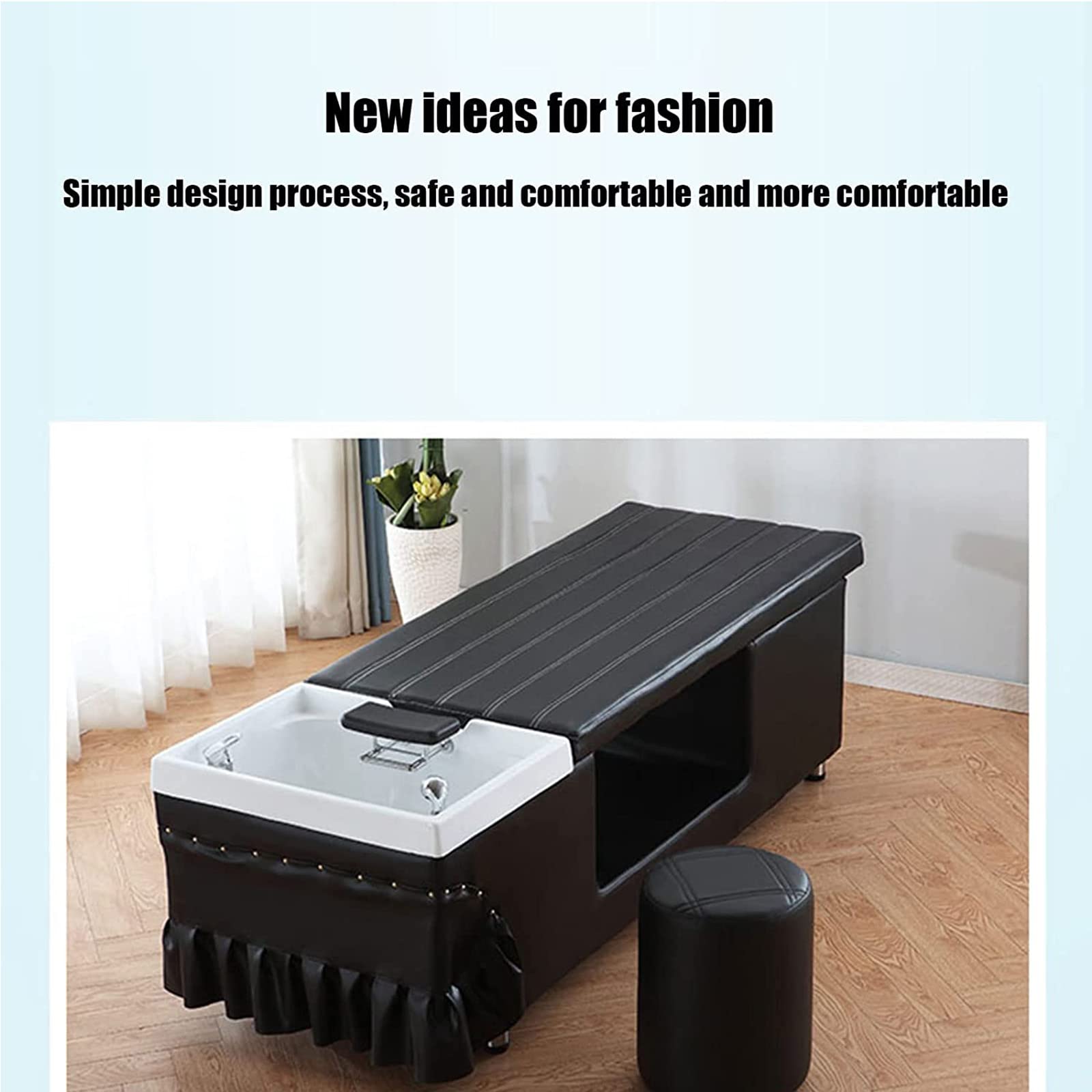 Beauty Salon Shampoo Bed for Hairdressing & Massage - Perfect for Barber Shops & Spas