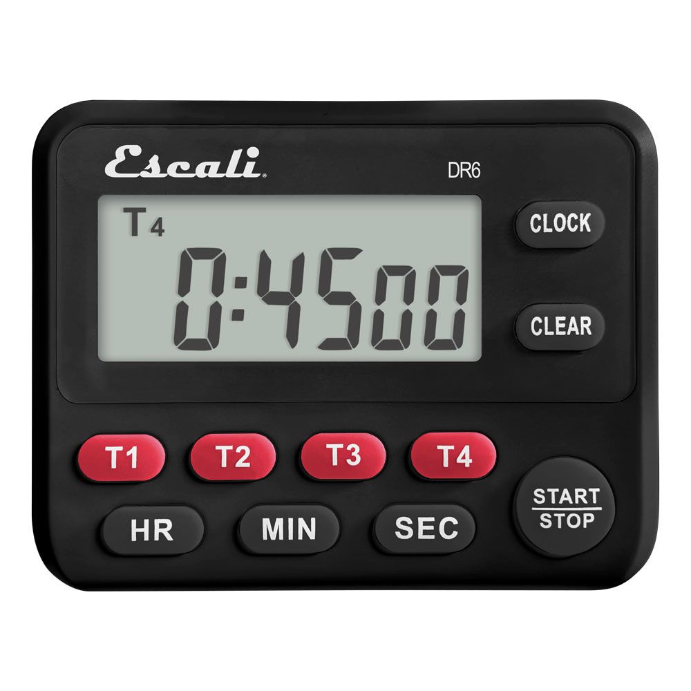4-Pack Digital Countdown Timer with Large LCD Display - Kitchen, Gym, Classroom, Office, Study, Sports Timing (Black)