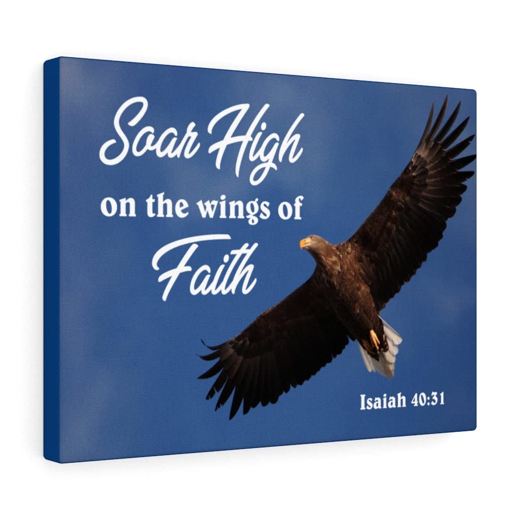 Inspiring Isaiah 40:31 Bible Verse Wall Art - Christian Scripture Print for Home Decor - Ready to Hang Religious Gift for Faithful Living & Bedroom/Office Inspiration