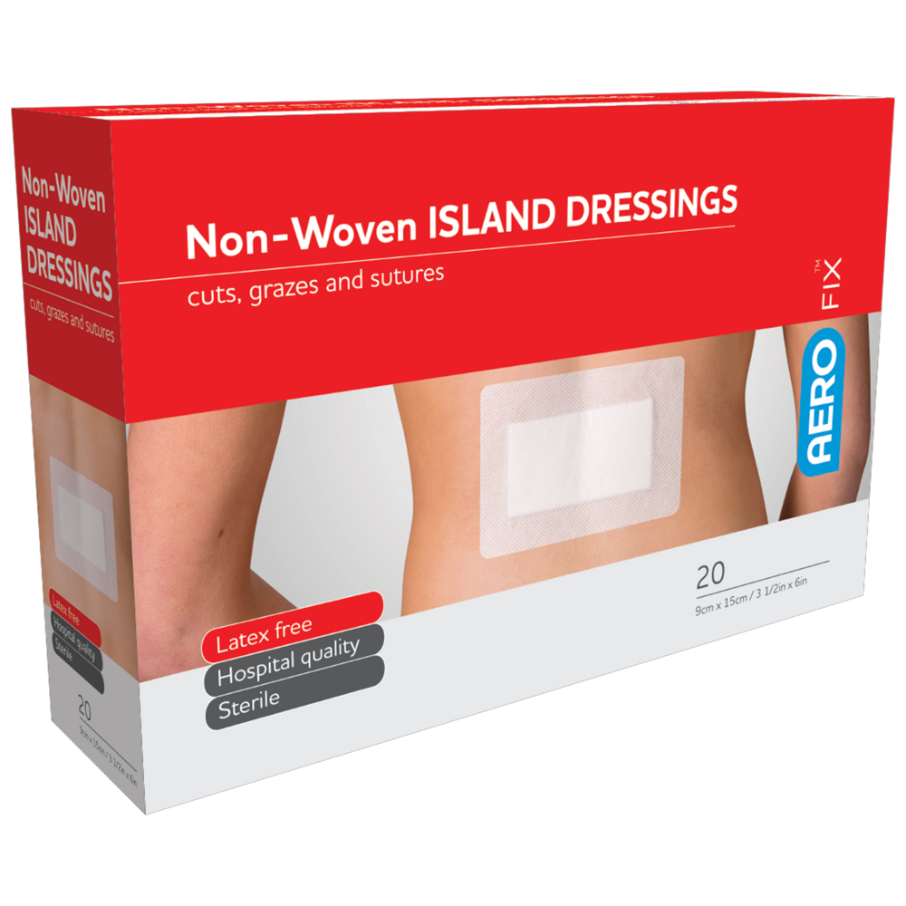Premium Non-Woven Island Dressings 9cm x 15cm (3.5