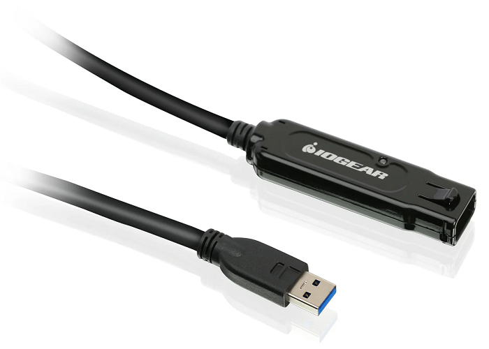 IOGEAR 33ft USB 3.0 Active Extension Cable - High-Speed 5Gbps Data Transfer, Plug & Play for PC, Laptop, Printer, Hard Drive - Perfect for Home Office, Gaming Setup & Long-Distance Device Connections