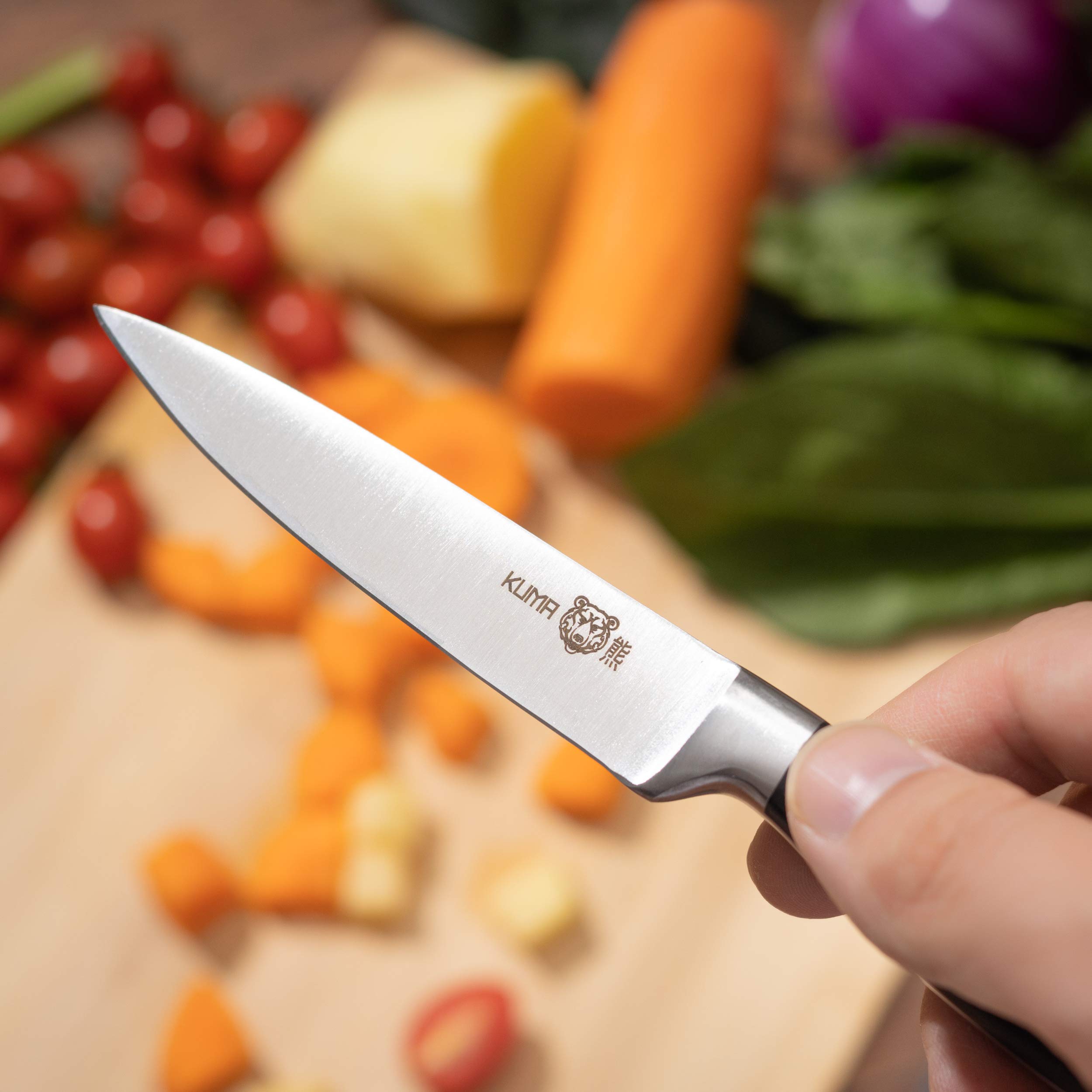 KUMA Professional Chef Knife Set - 3-Piece Razor Sharp Kitchen Knives with 8