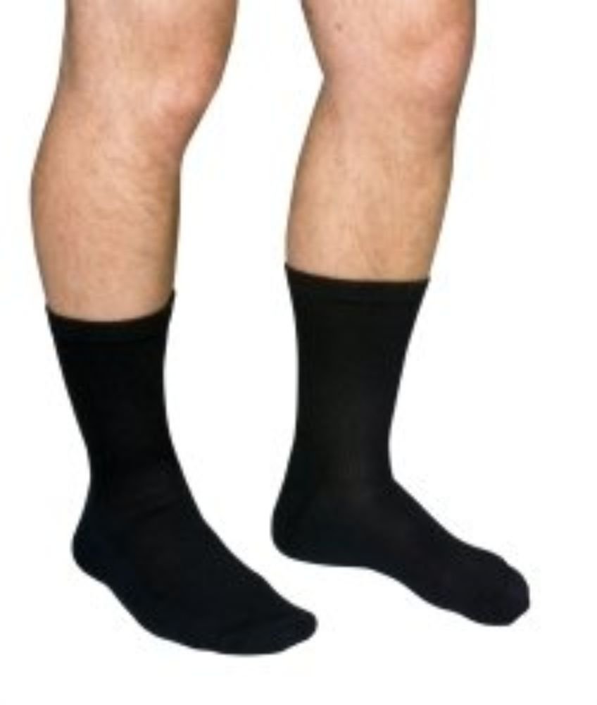 SCOTT Diabetic Compression Socks for Men & Women - Medium Support 15-20mmHg, Closed Toe, White (Size MD) - Ideal for Circulation, Swelling Relief & All-Day Comfort at Work or Travel #MCO1680 WHI MD