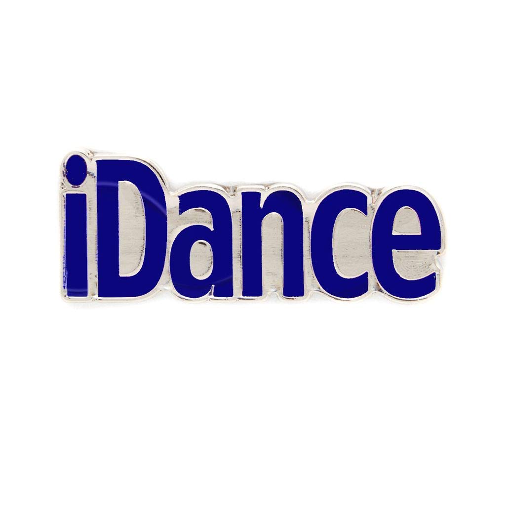 500pcs Blue Cheerleader iDance Lapel Pins - Bulk Wholesale for Sports Events, Team Spirit, Dance Competitions & School Activities