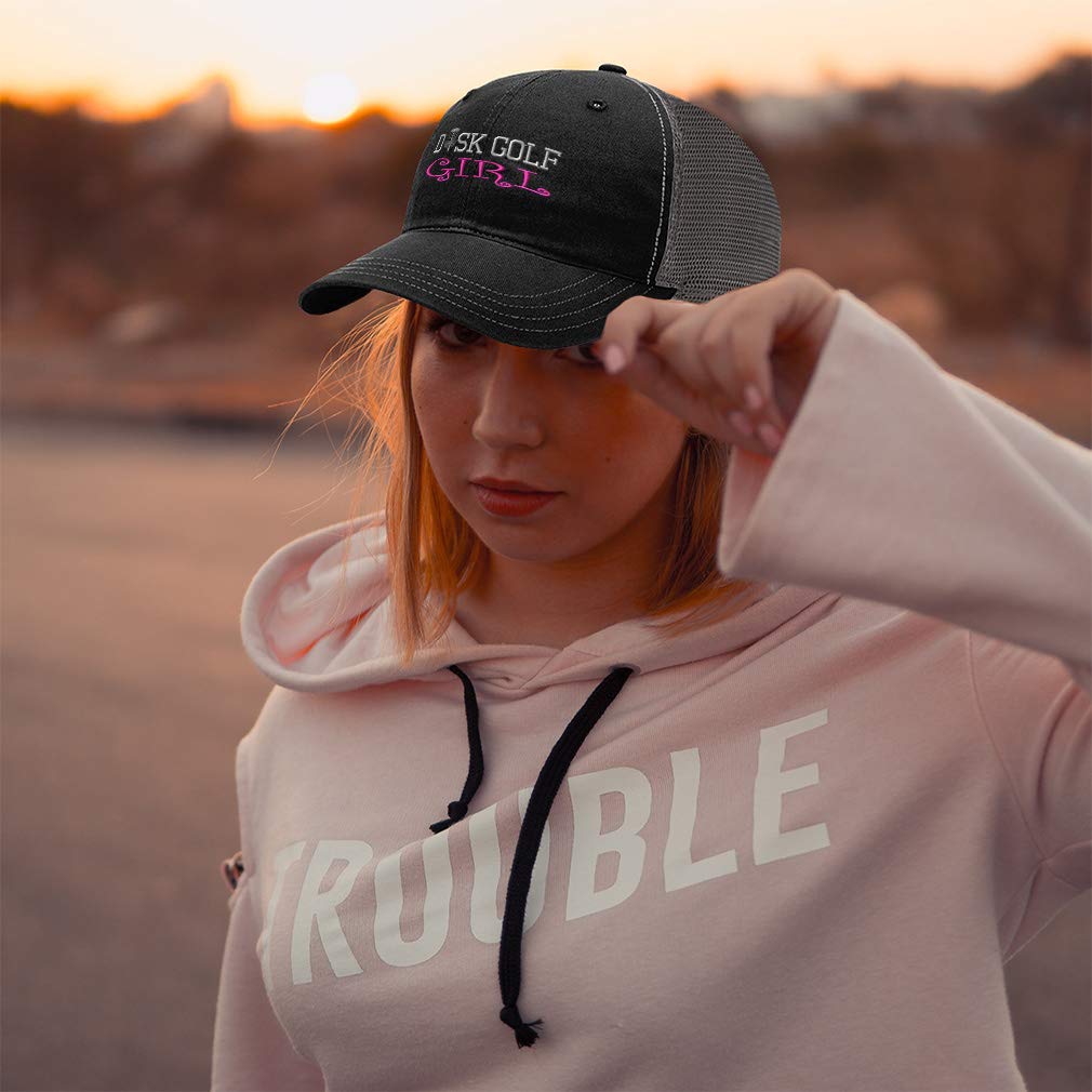 **Richardson Trucker Mesh Hat - Breathable Snapback Cap for Men & Women - Disc Golf & Outdoor Activities - Black & Charcoal - Dad Hat with Embroidery**    Perfect for disc golf, hiking, camping, and casual wear – a stylish and comfortable choice for outdoor enthusiasts!