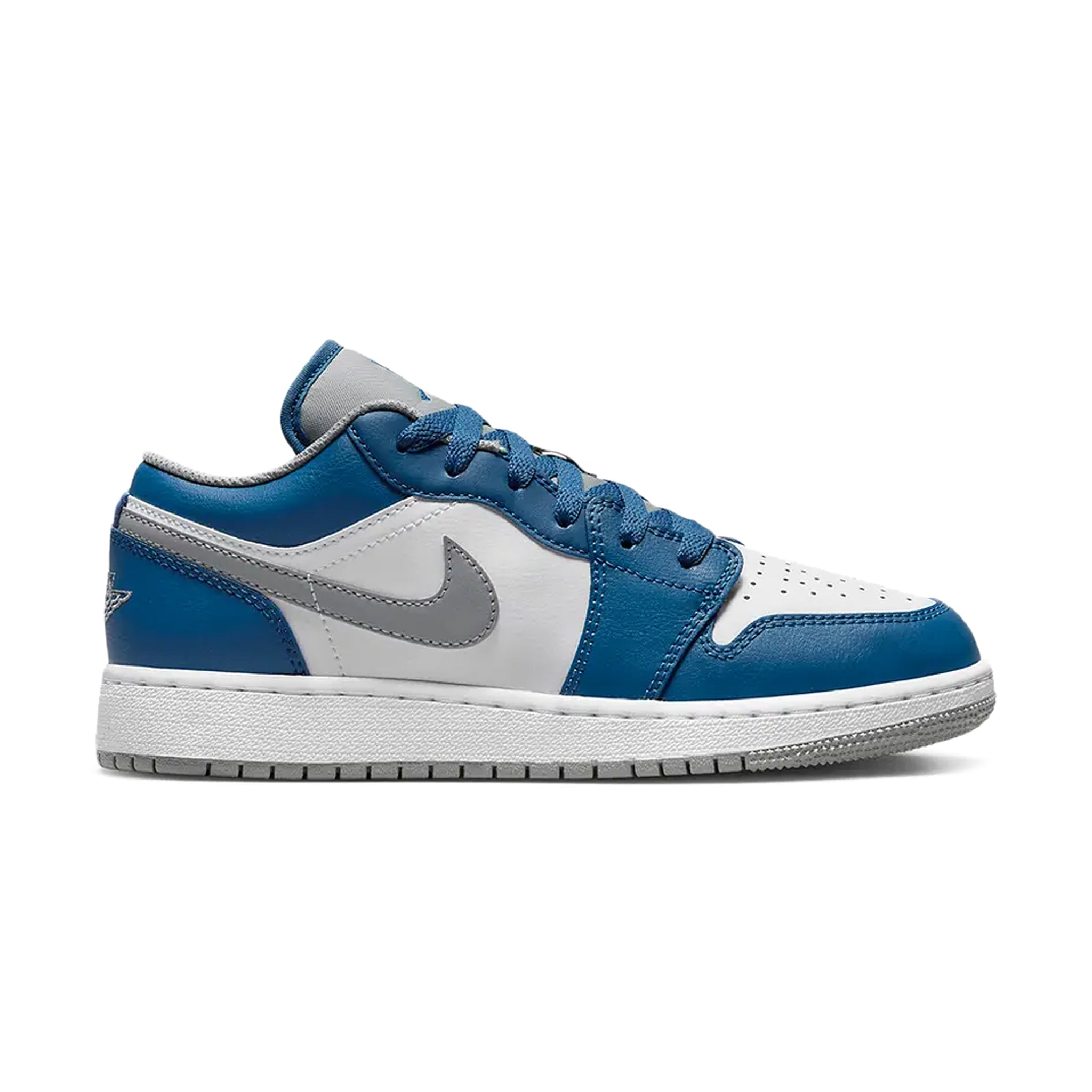 Air Jordan 1 Low True Blue (GS) - Kids' Basketball Shoes for Casual Wear & Street Style | Perfect for School, Sports & Everyday Fashion